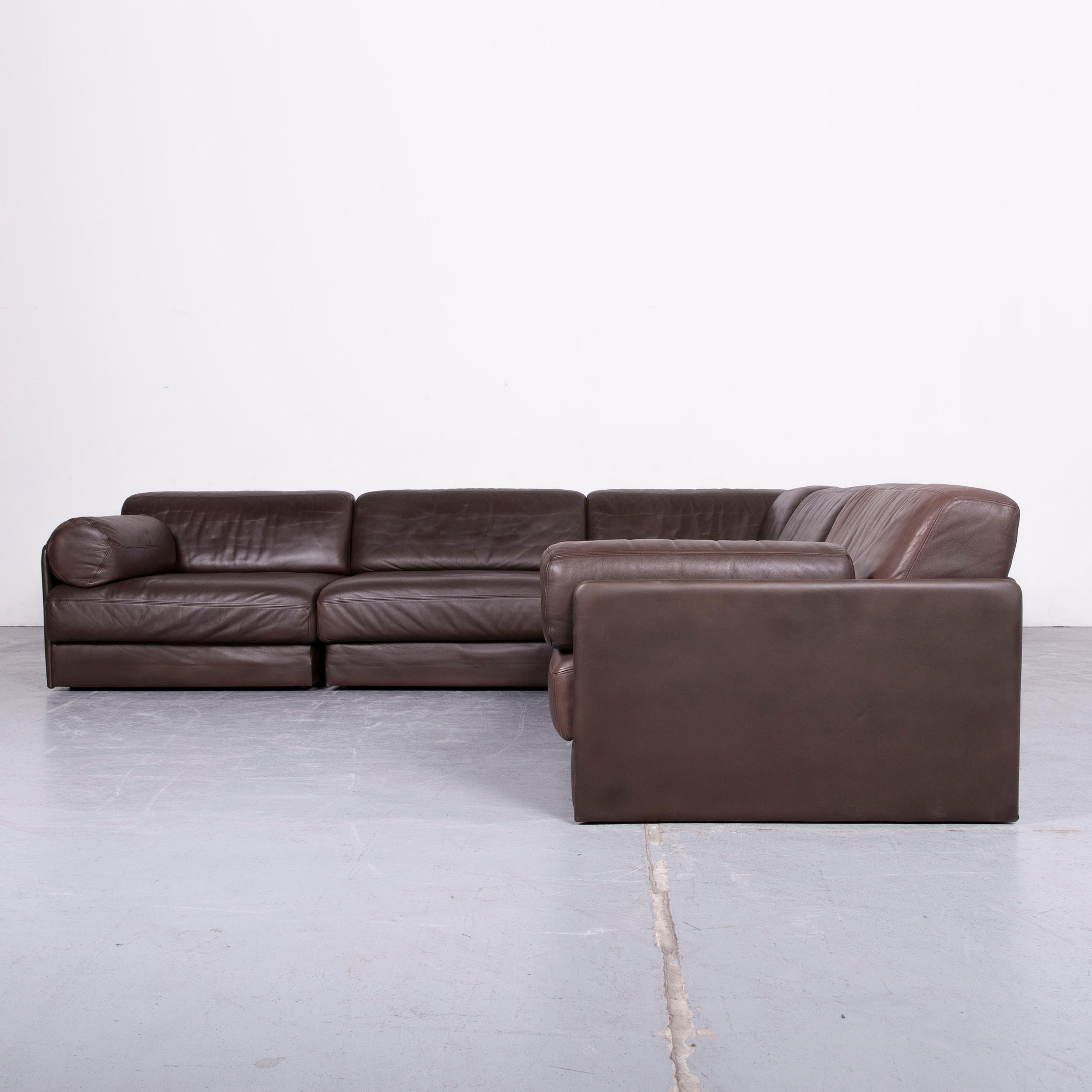 De Sede DS 76 Designer Sofa Brown Leather Corner Couch 9
