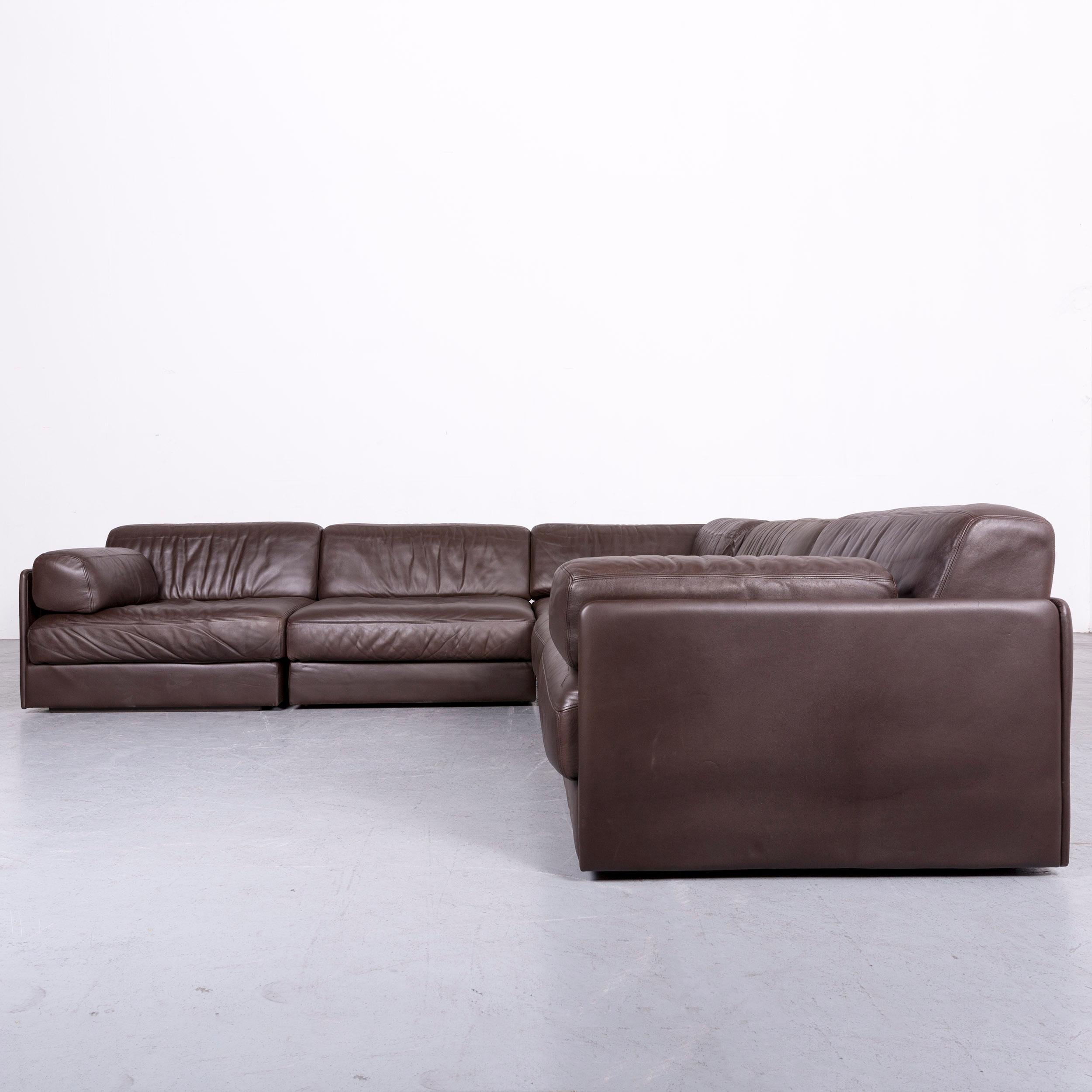 De Sede DS 76 Designer Sofa Brown Leather Corner Couch For Sale 10
