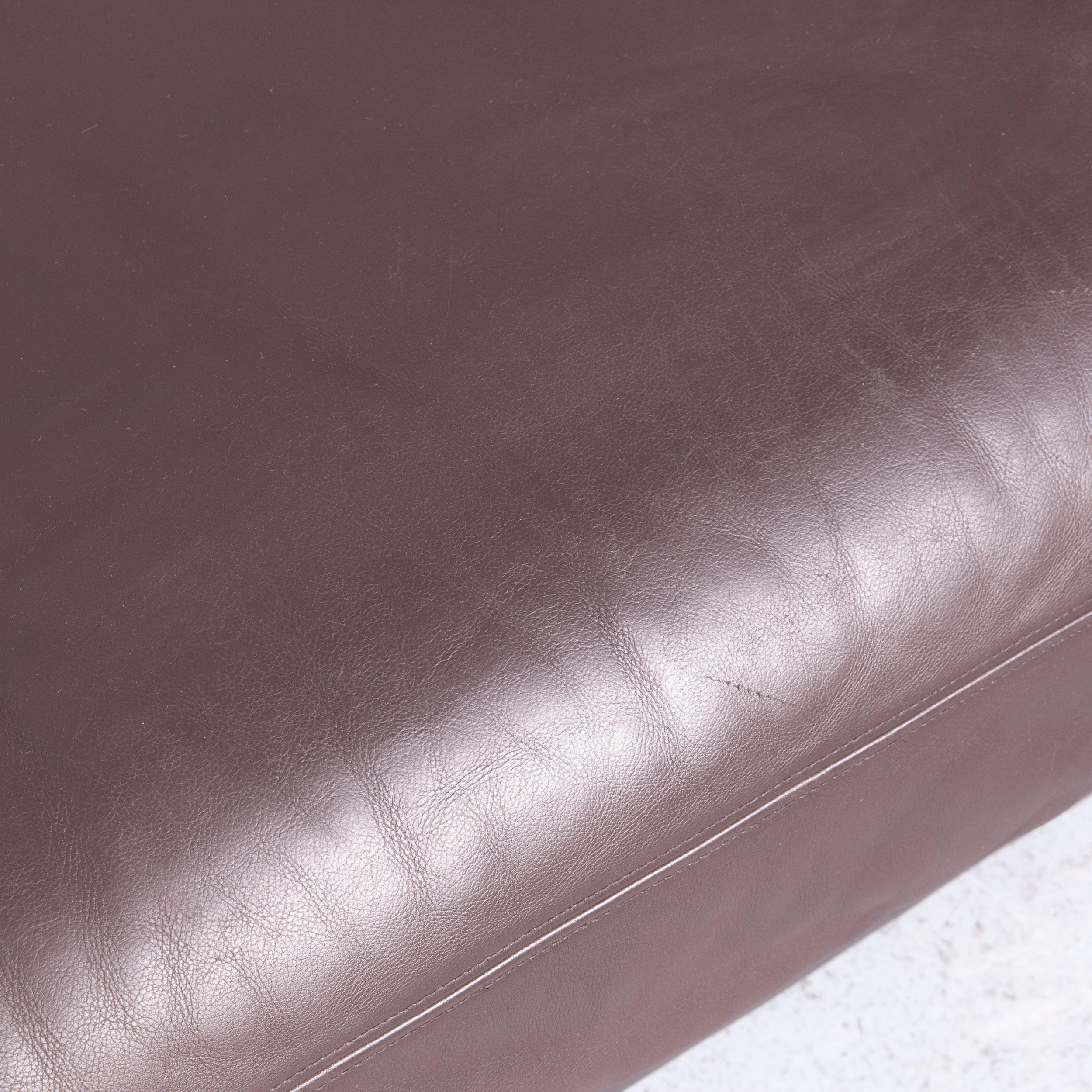 De Sede DS 76 Designer Sofa Brown Leather Corner Couch 4