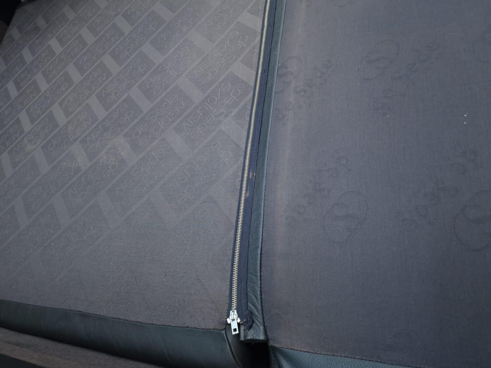 De Sede Ds 76 Echtledersofa Schwarz Schlafsofa Zweisitzer en venta 11