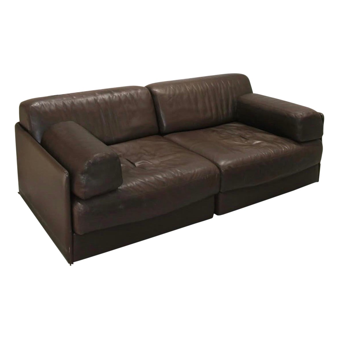 De Sede DS-76 Sofa Bed in Brown Leather