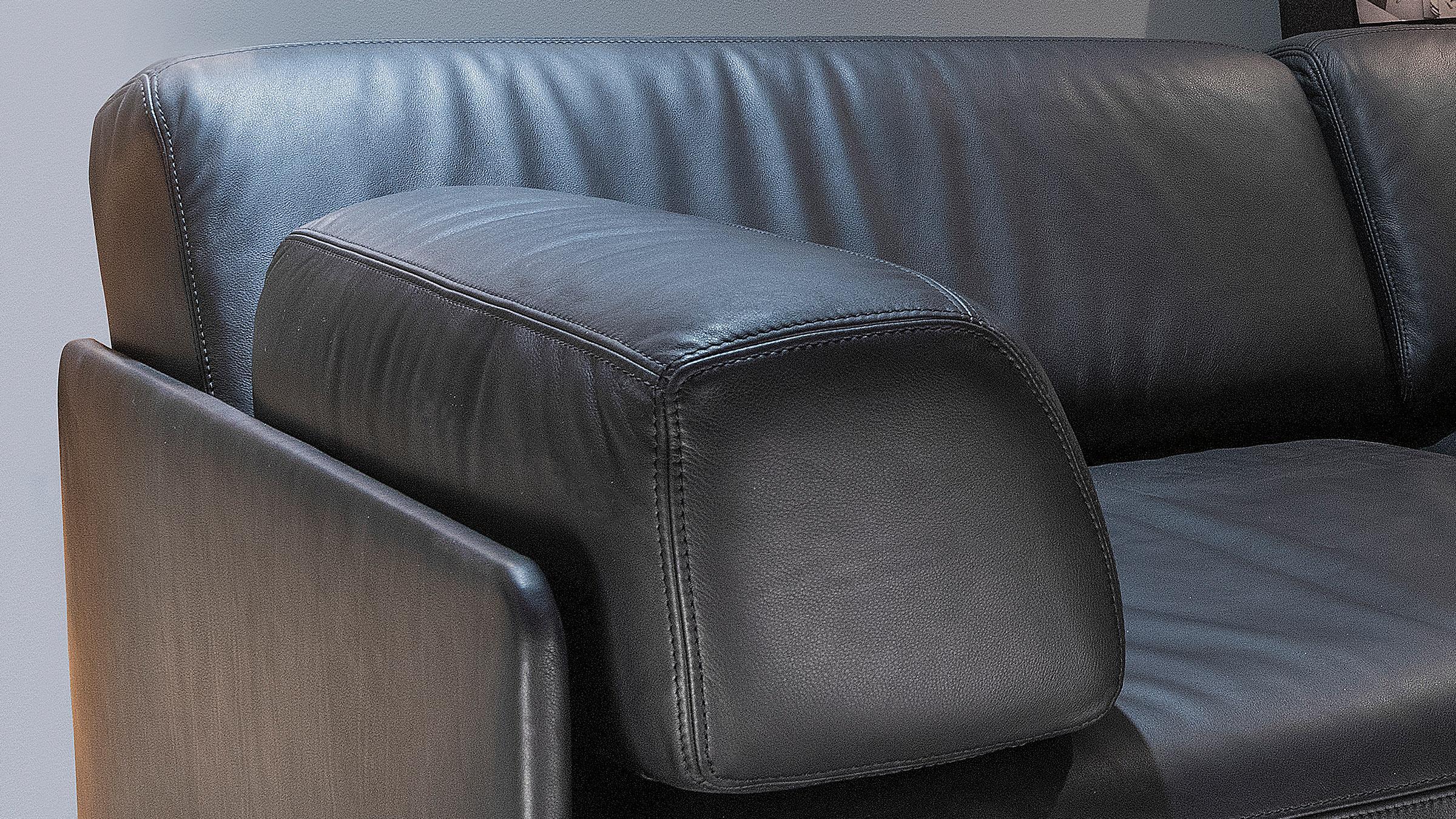 De Sede DS 76 Zweisitzer-Sofabett mit schwarzer Polsterung von De Sede Design Team (21. Jahrhundert und zeitgenössisch) im Angebot