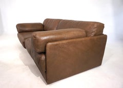 De Sede DS-76 two-seater leather sofa bed, 1970