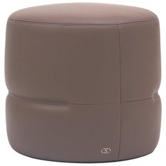 Petit pouf De Sede DS-760 en tissu taupe de Geckeler Michels