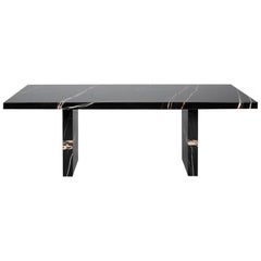 De Sede DS-788/93 Dining Table in Sahara Noir Stone by De Sede Design Team