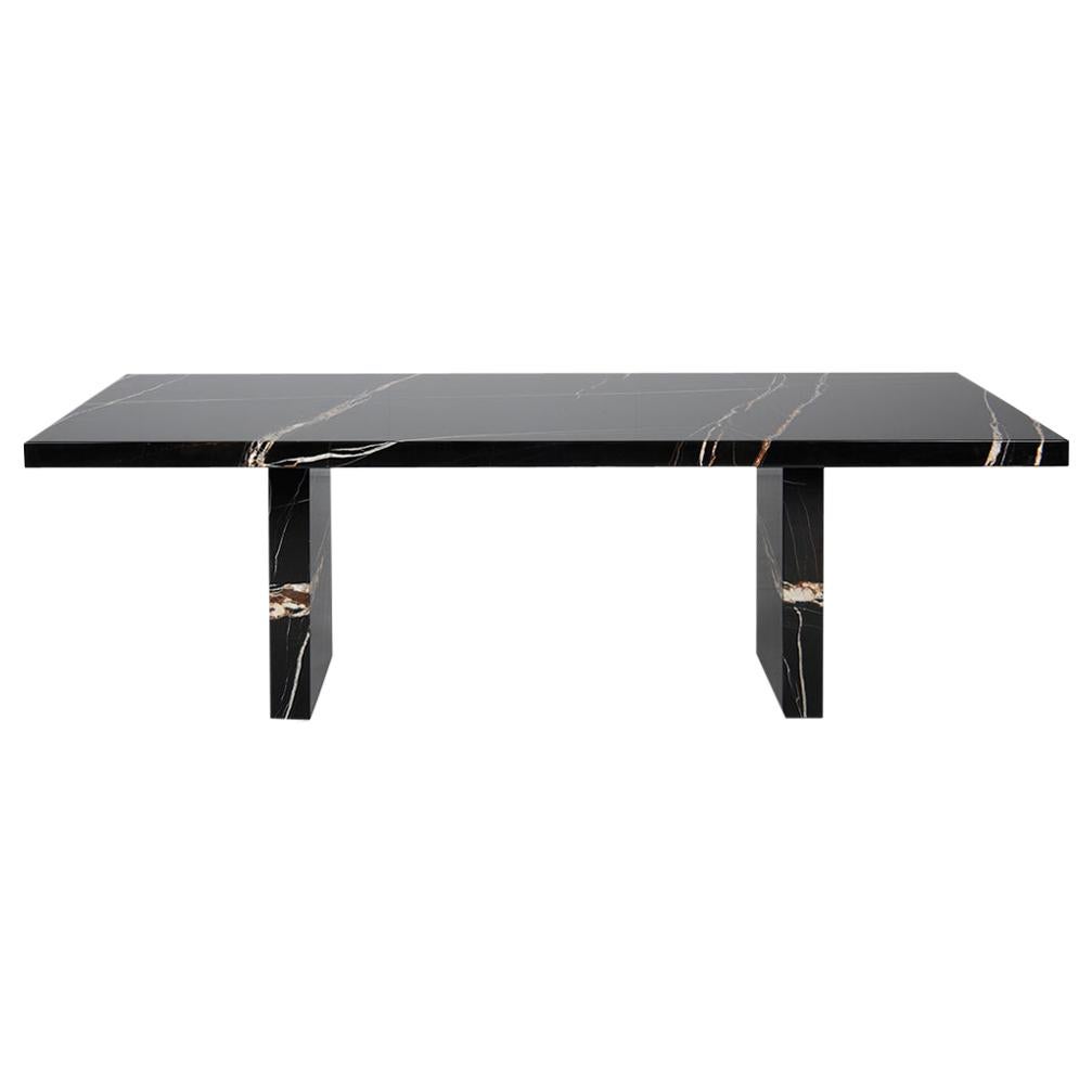 De Sede DS-788/94 Dining Table in Sahara Noir Stone by Ulrich Kössl & De Sede For Sale