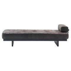 Daybed De Sede DS 80 con rivestimento nero by De Sede Design Team