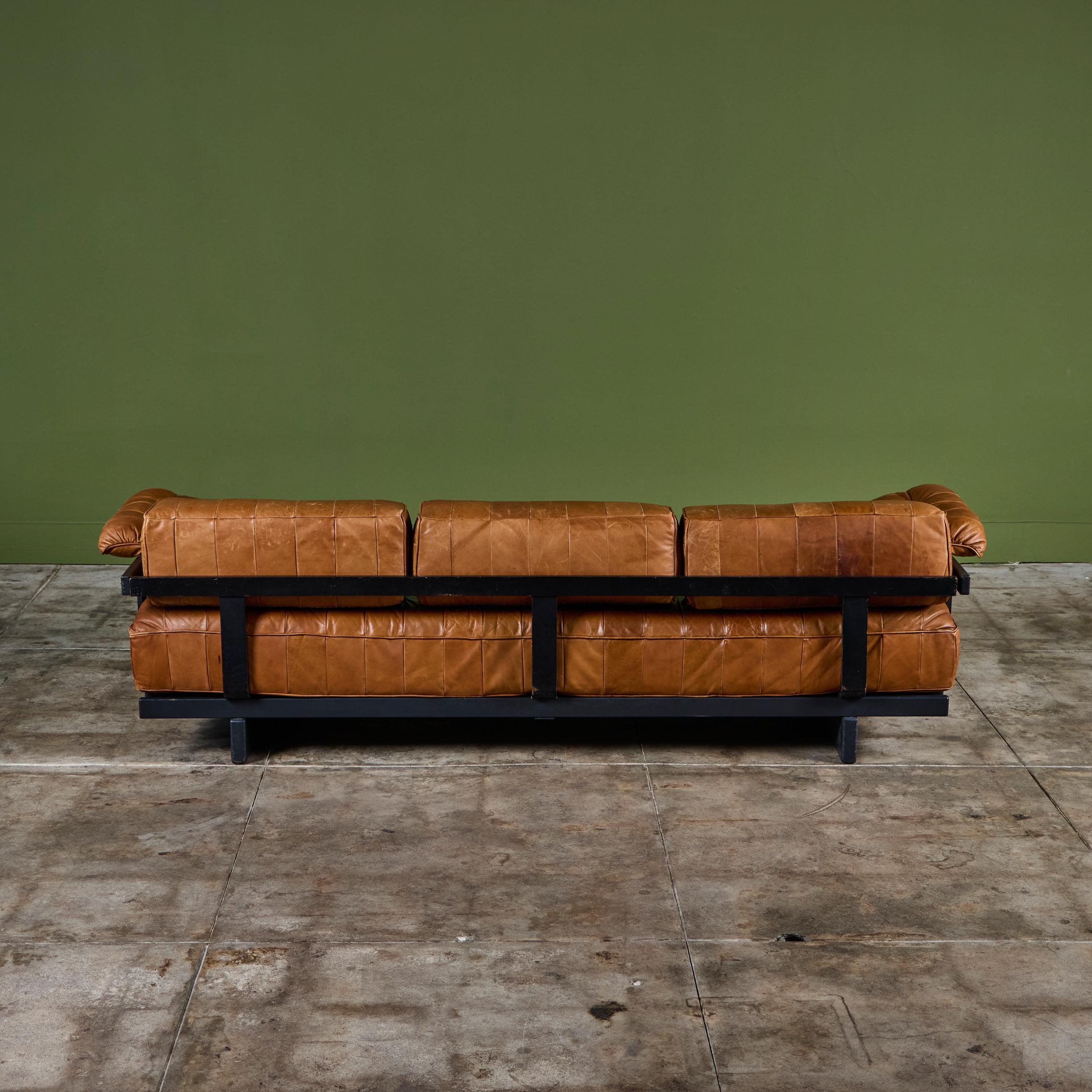 De Sede DS 80 Lit de jour en cuir patchwork avec Bolsters en vente 1