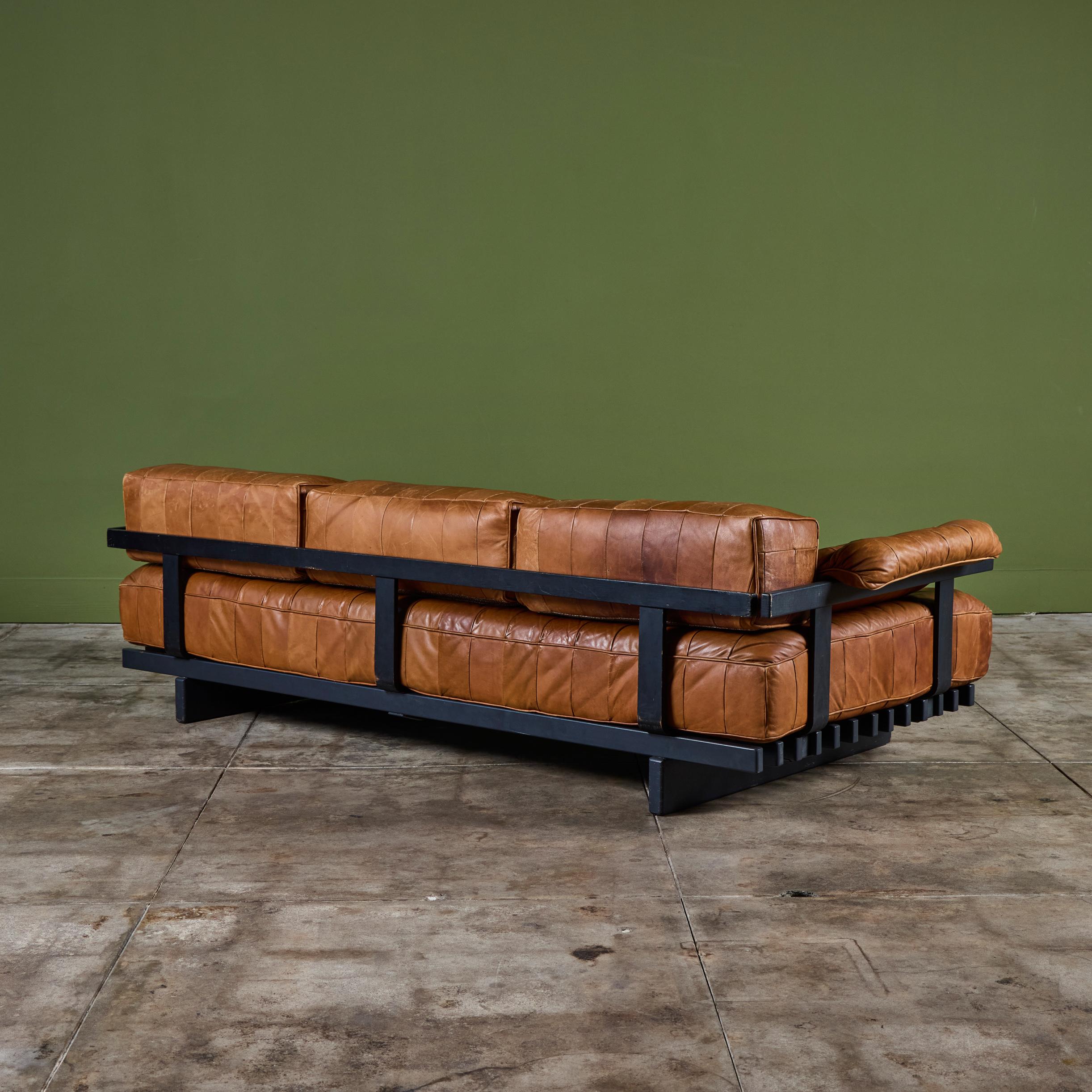 De Sede DS 80 Lit de jour en cuir patchwork avec Bolsters en vente 2