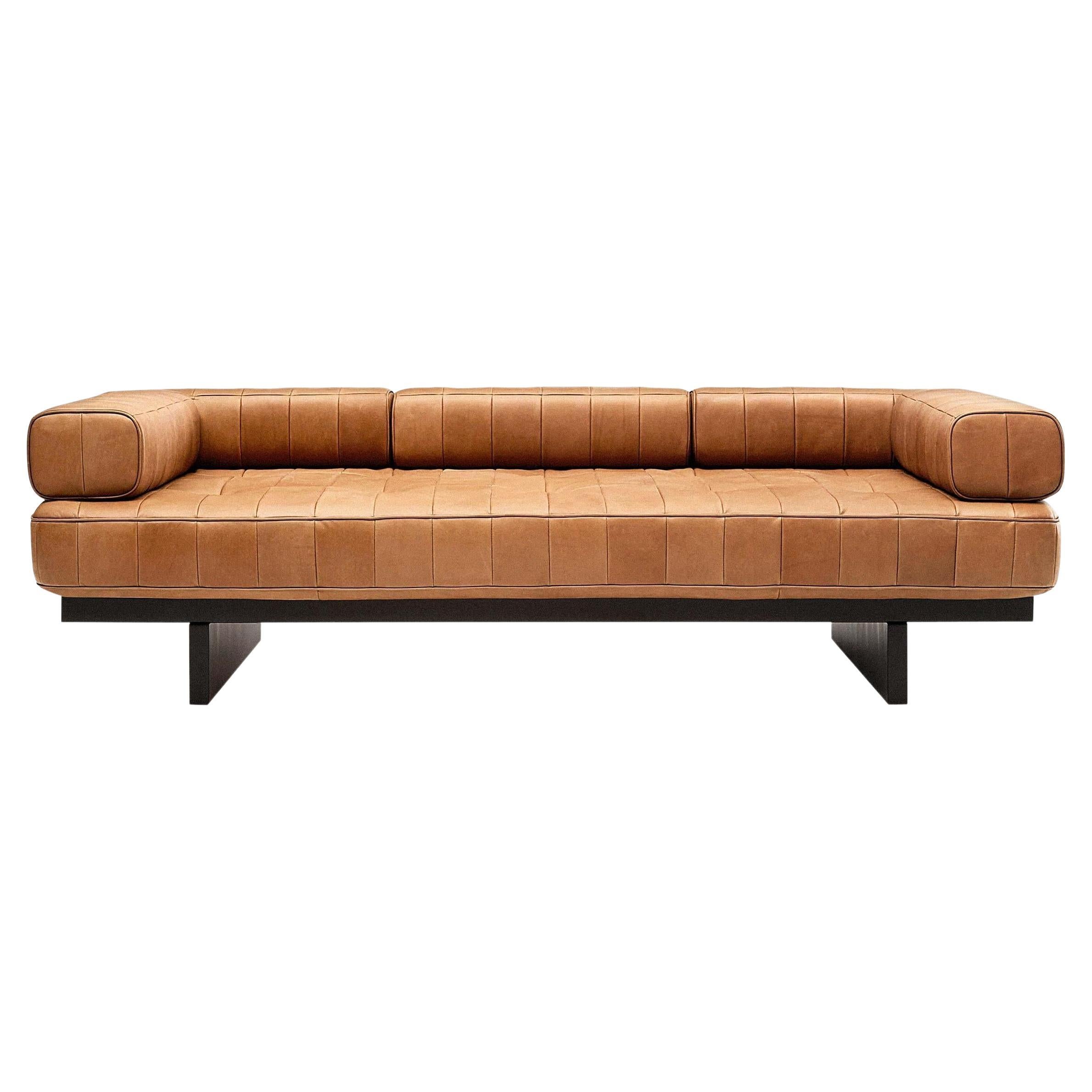 De Sede DS 80 Three-Seat Sofa in Naturale cuoio leather For Sale