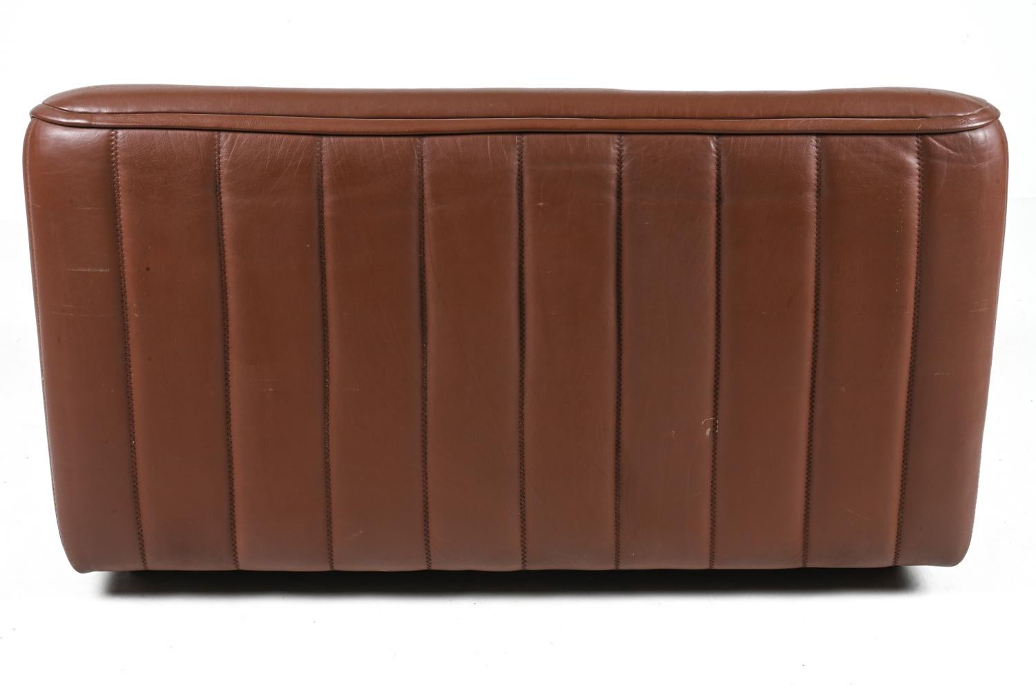 De Sede DS-84 Leather Two-Seat Sofa, c. 1970's For Sale 8