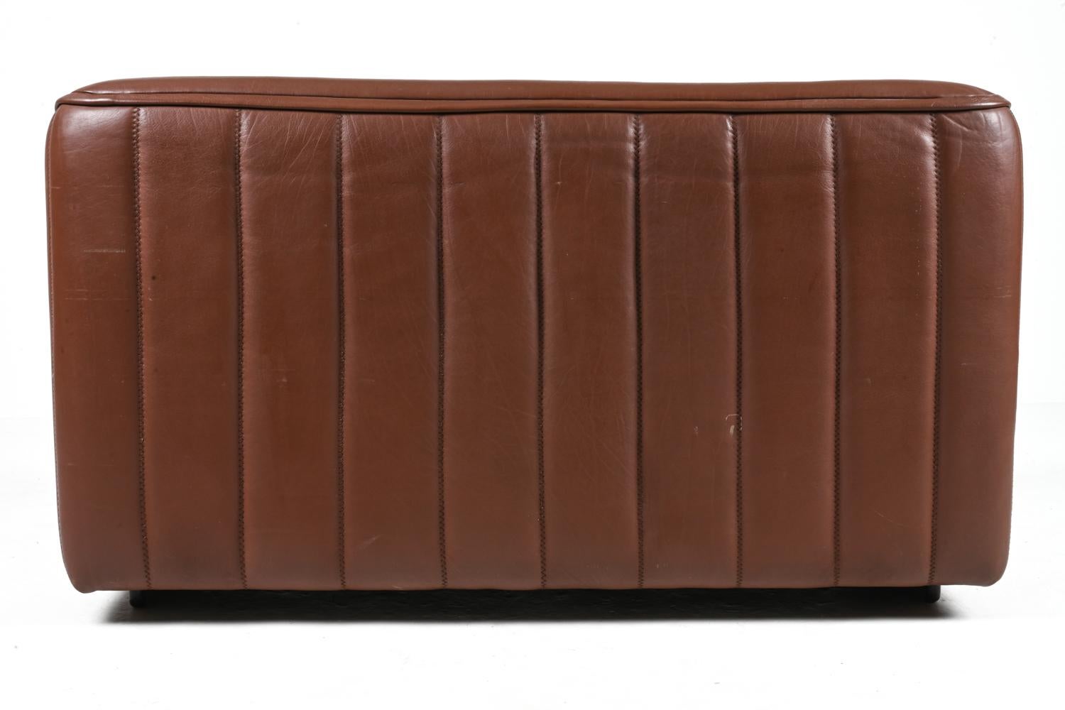 De Sede DS-84 Leather Two-Seat Sofa, c. 1970's For Sale 9