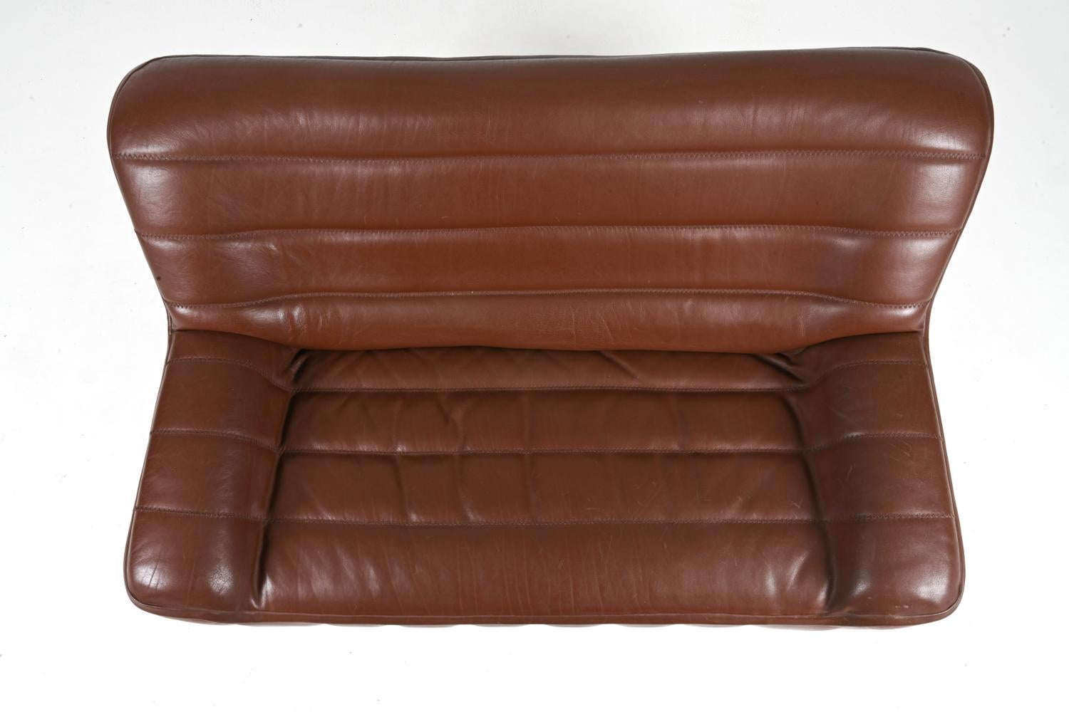 De Sede DS-84 Leather Two-Seat Sofa, c. 1970's For Sale 1