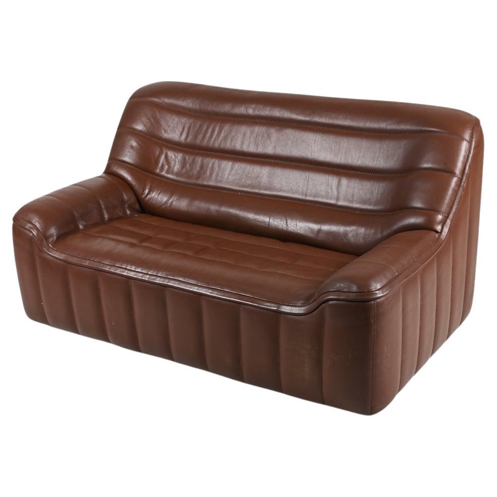 De Sede DS-84 Leather Two-Seat Sofa, c. 1970's