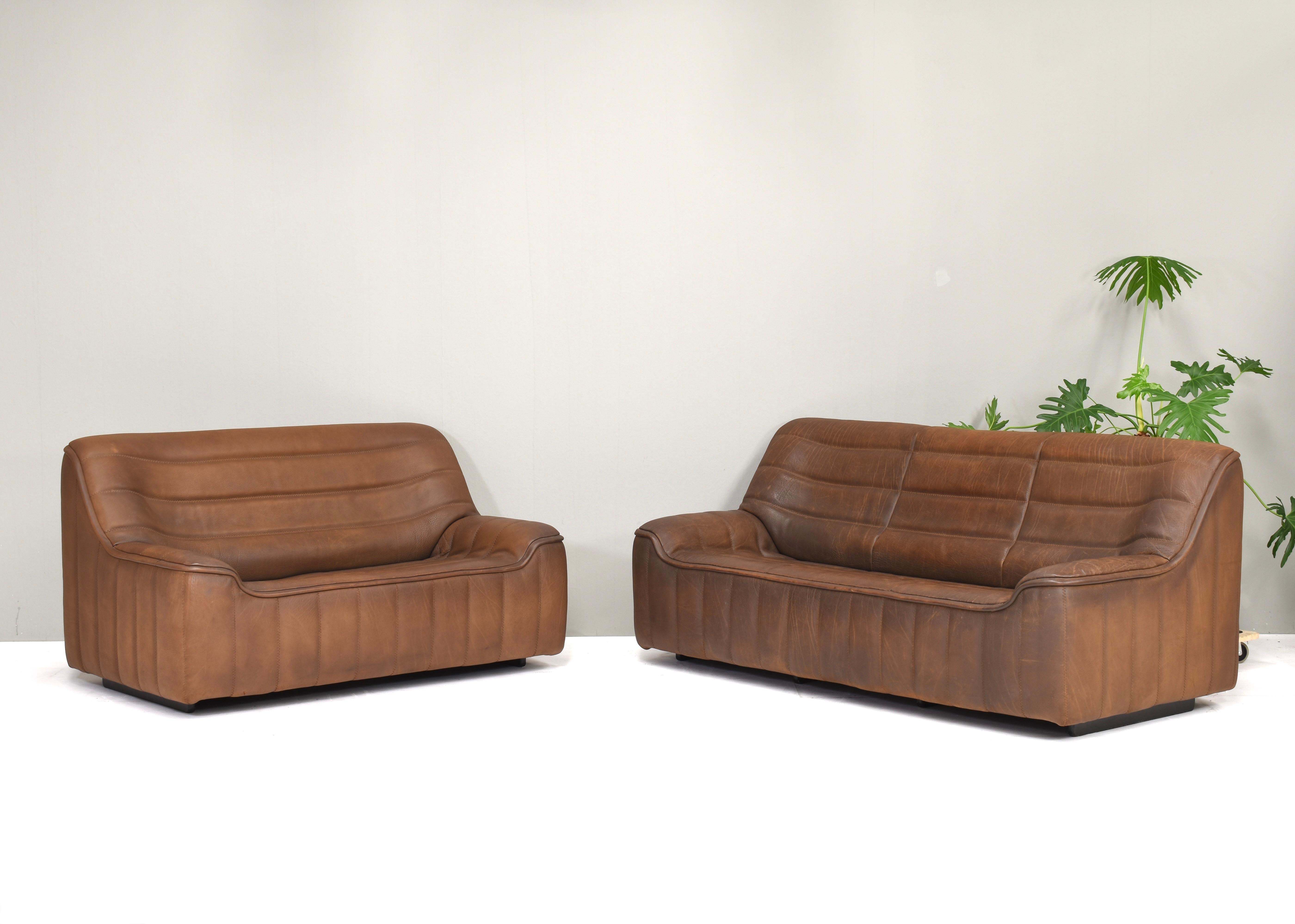 De Sede DS-84 Living room set in Tan Buffalo leather – Switzerland, circa 1970 For Sale 7