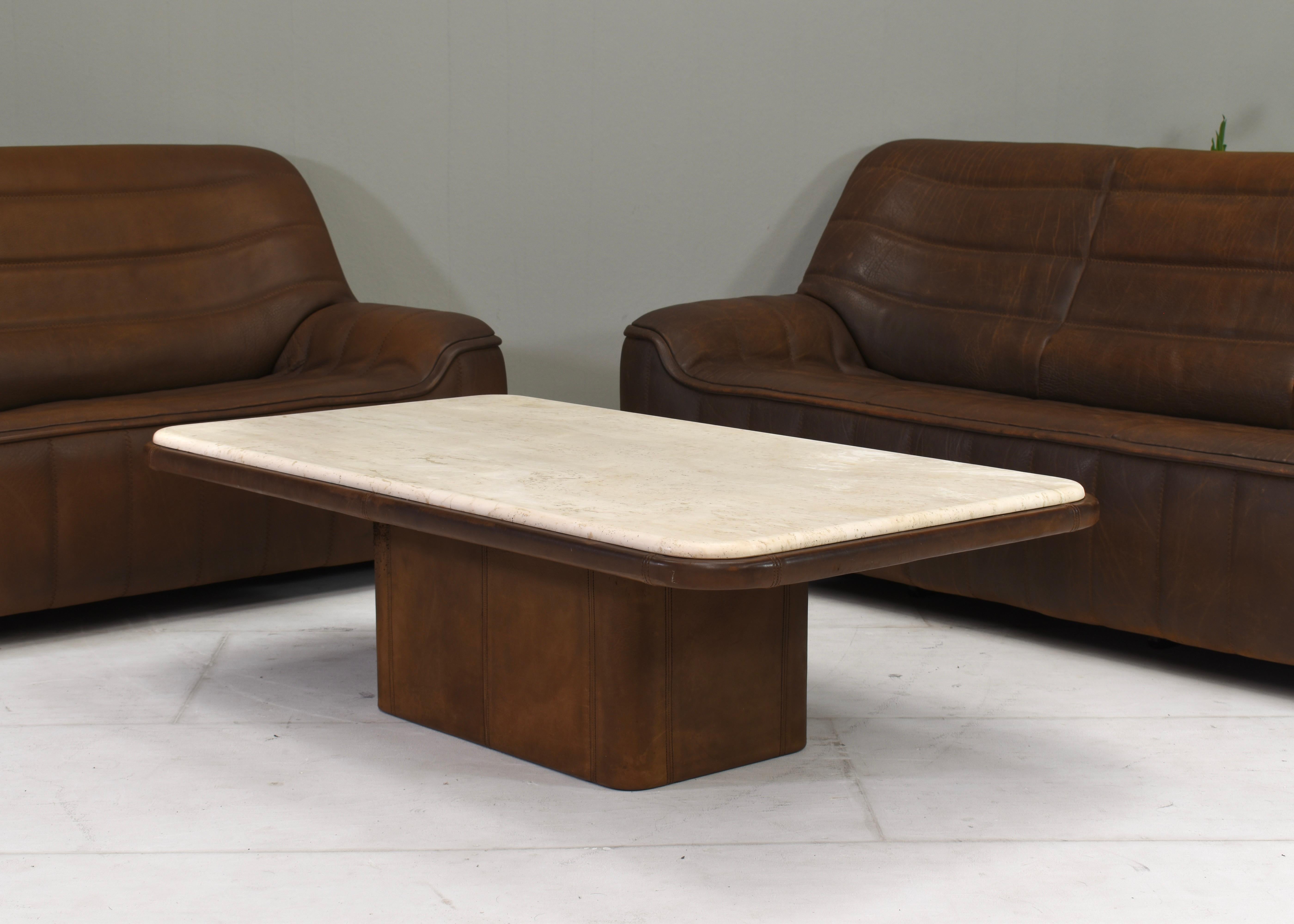 Mid-Century Modern De Sede DS-84 Living room set in Tan Buffalo leather – Switzerland, circa 1970 For Sale