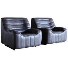 Chaises longues en cuir De Sede DS 84 Neck Suisse:: vers 1970