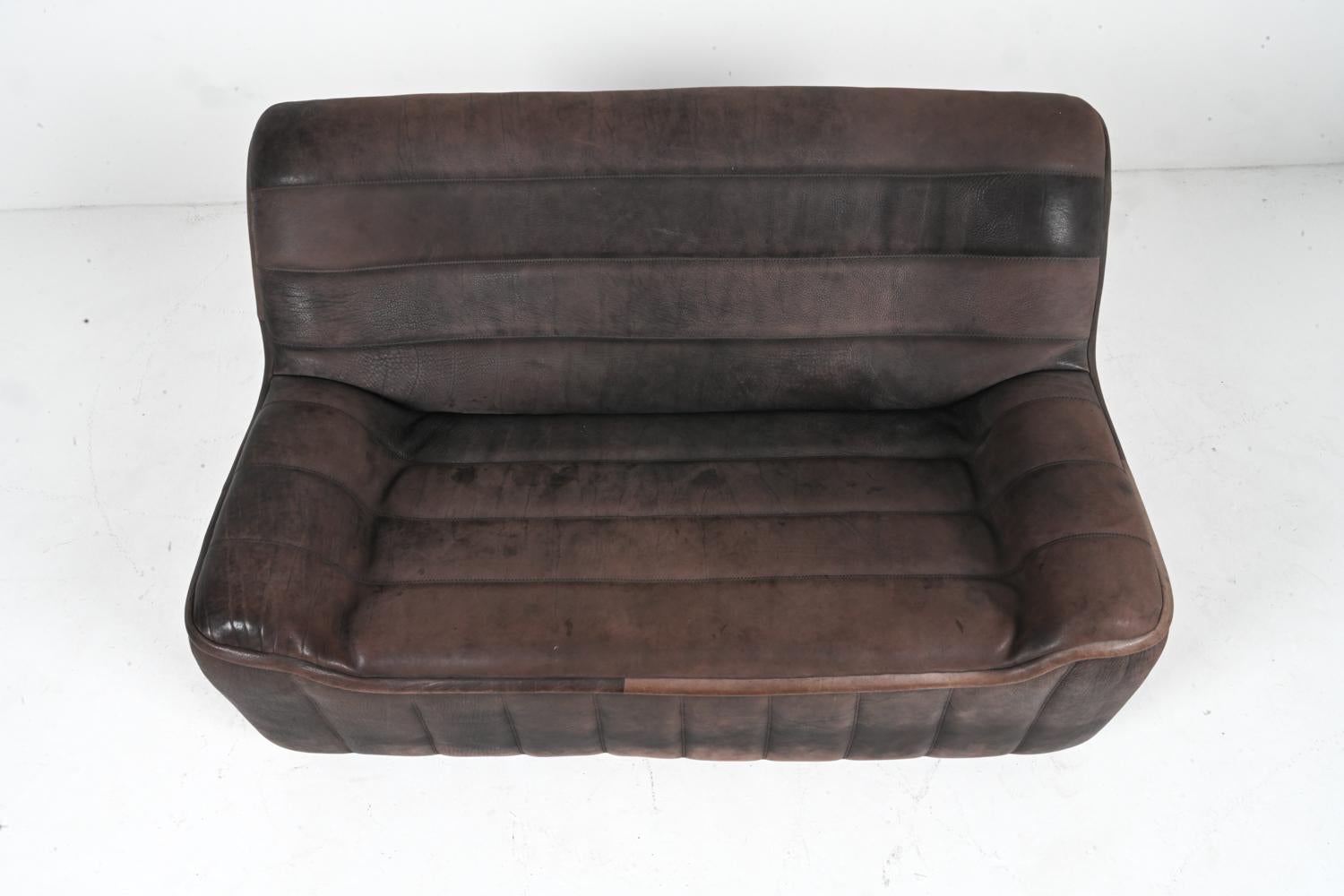 20th Century De Sede DS-84 Two-Seat Sofa in Buffalo Leather, c. 1970's