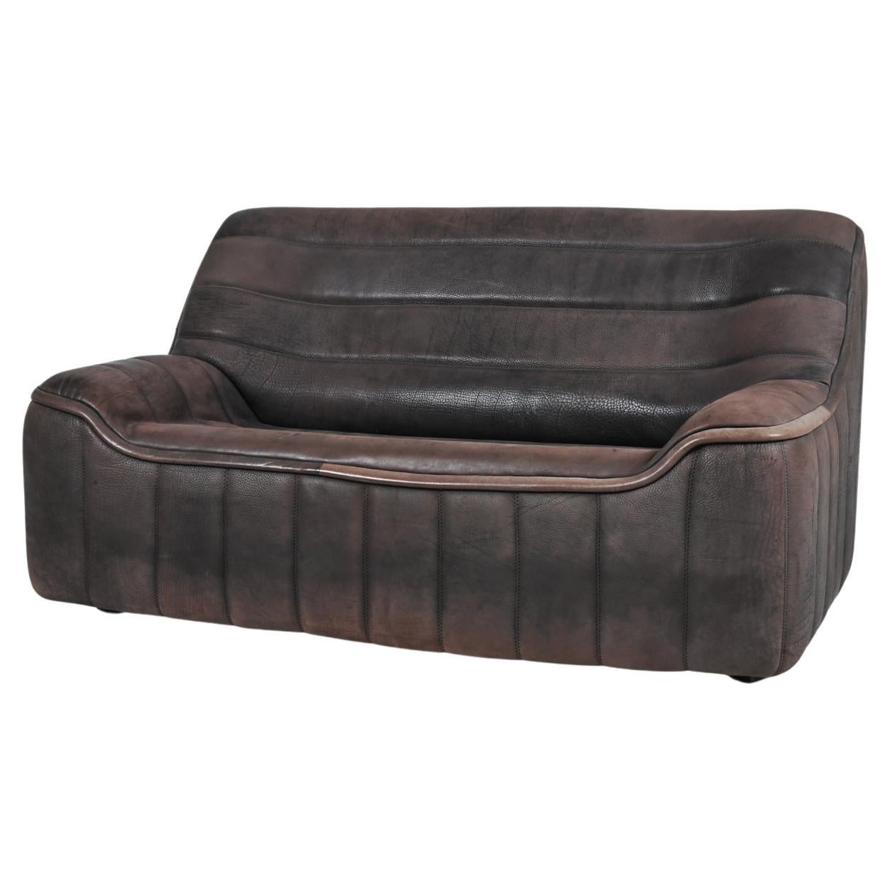 De Sede DS-84 Two-Seat Sofa in Buffalo Leather, c. 1970's