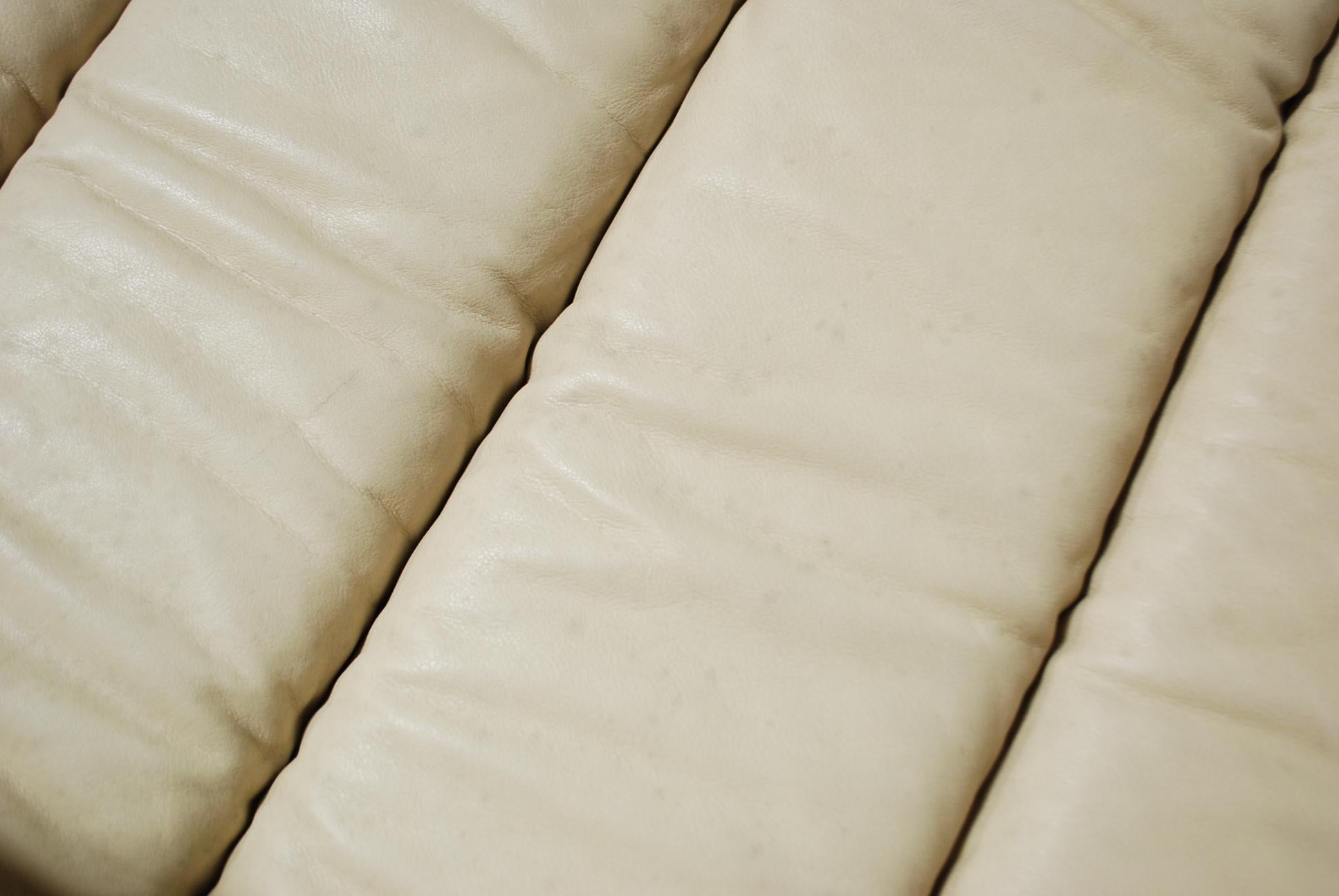 De Sede DS 85 Natural  Daybed Leather Sofa Ecru Crème White 5