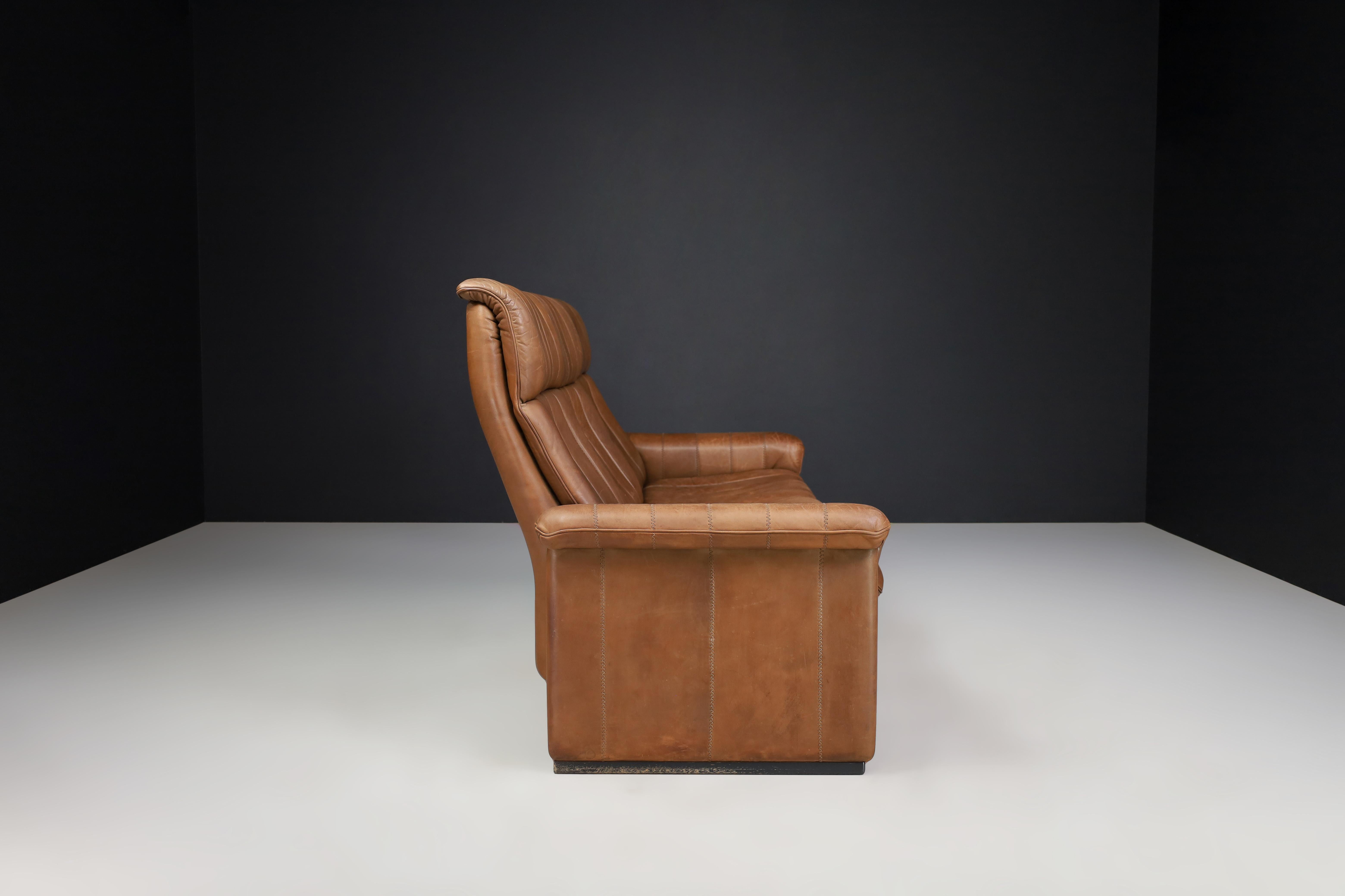 De Sede DS-86 Sofa aus patiniertem Leder, Schweiz, 1970er Jahre im Angebot 4