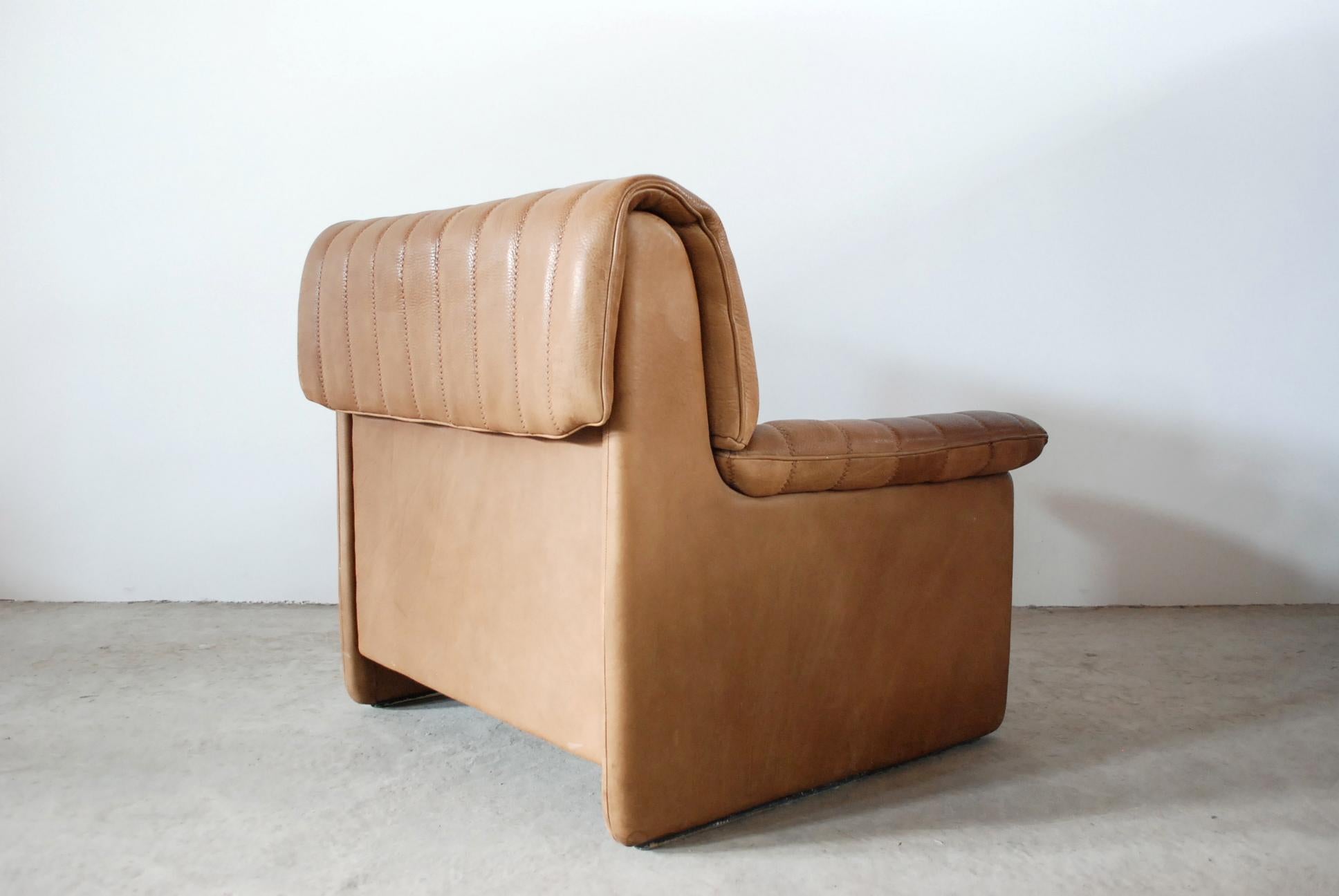 De Sede DS 86 Vintage Neck Leather Armchair (Ende des 20. Jahrhunderts)