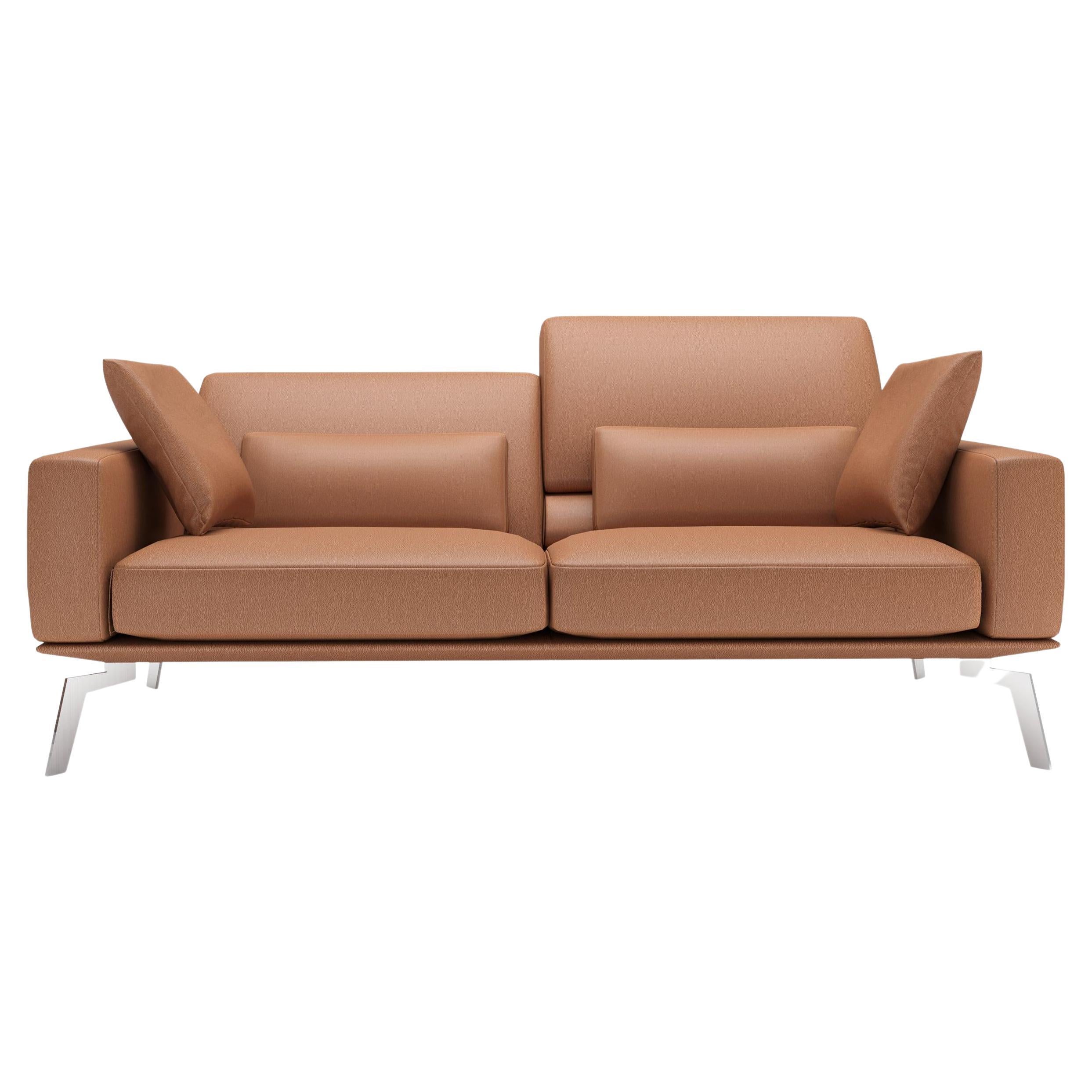 De Sede DS-87 Four-Seat Sofa in Hazel Upholstery by Antonella Scarpitta For Sale