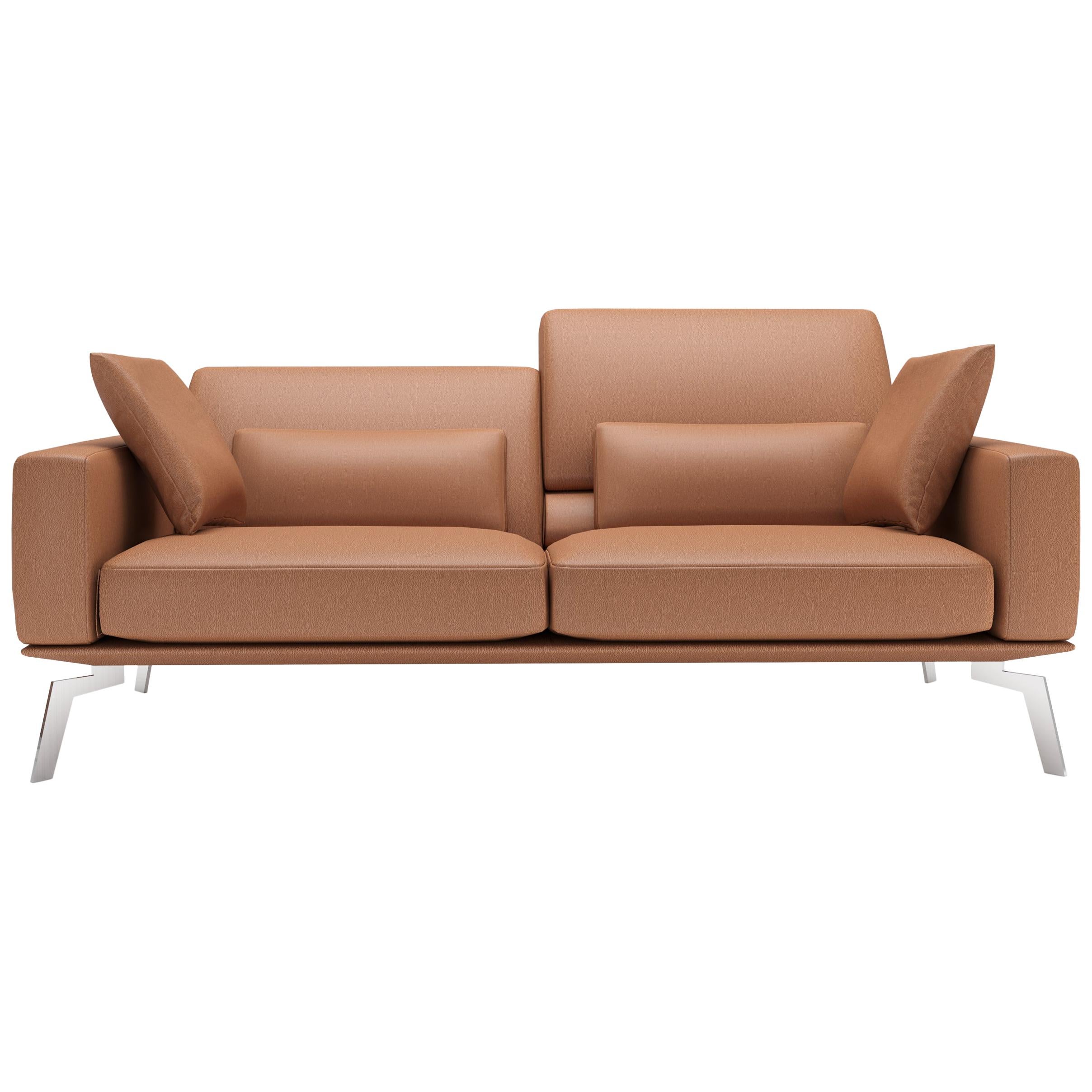 De Sede DS-87 Three-Seat Sofa in Hazel Upholstery by Antonella Scarpitta For Sale