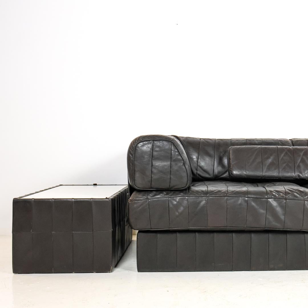 De Sede DS-88 Leather Patchwork Modular Sofa 1970s For Sale 4