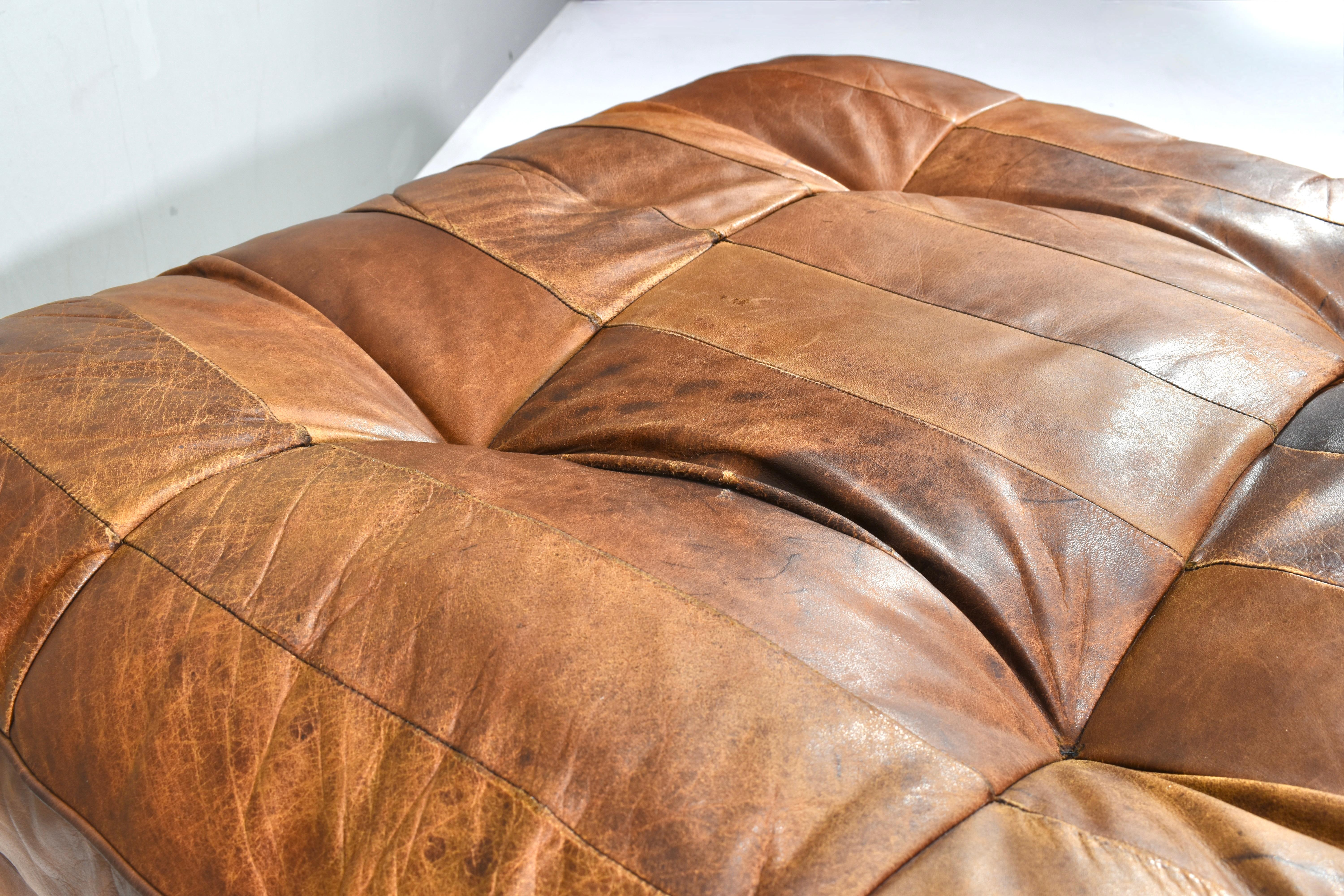 De Sede DS-88 Sectional Daybed Sofa in Cognac Tan Leder Schweiz, 1970er Jahre im Angebot 11