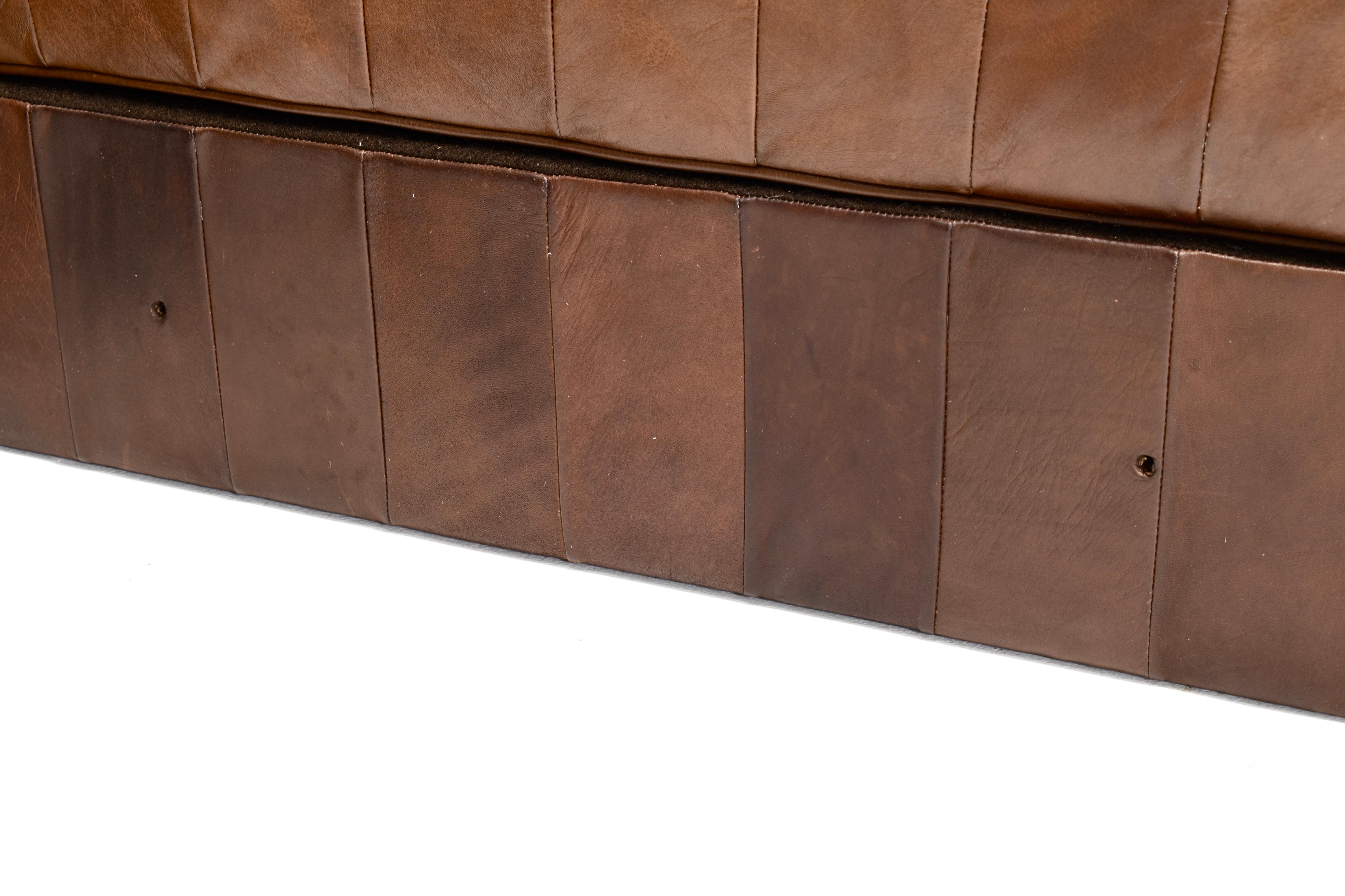 Canapé sectionnel DS-88 de Sede en cuir brun cognac, Suisse, années 1970 en vente 13