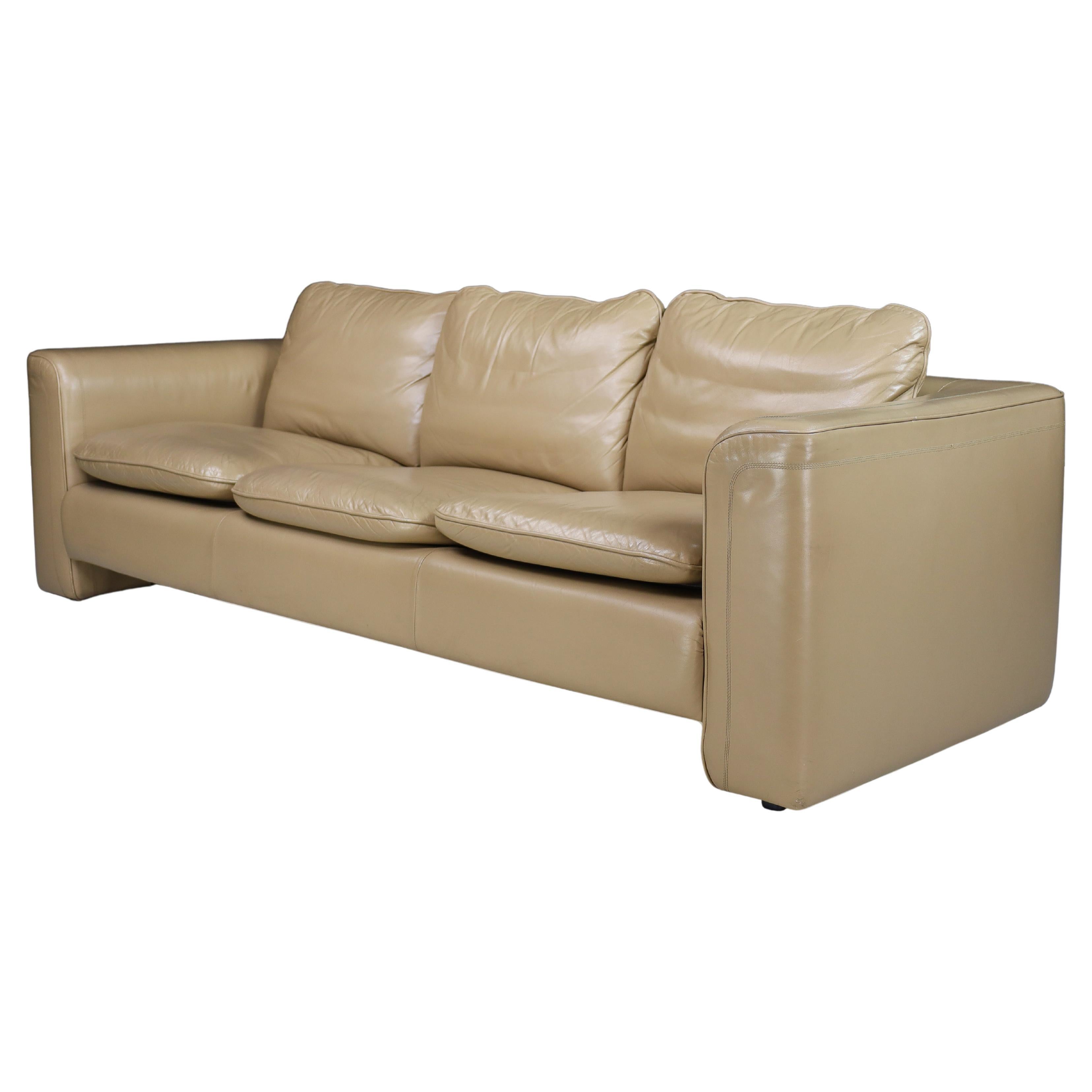 De Sede Ds 98 Leather Three-Seater Sofa, Switzerland, 1980 For Sale