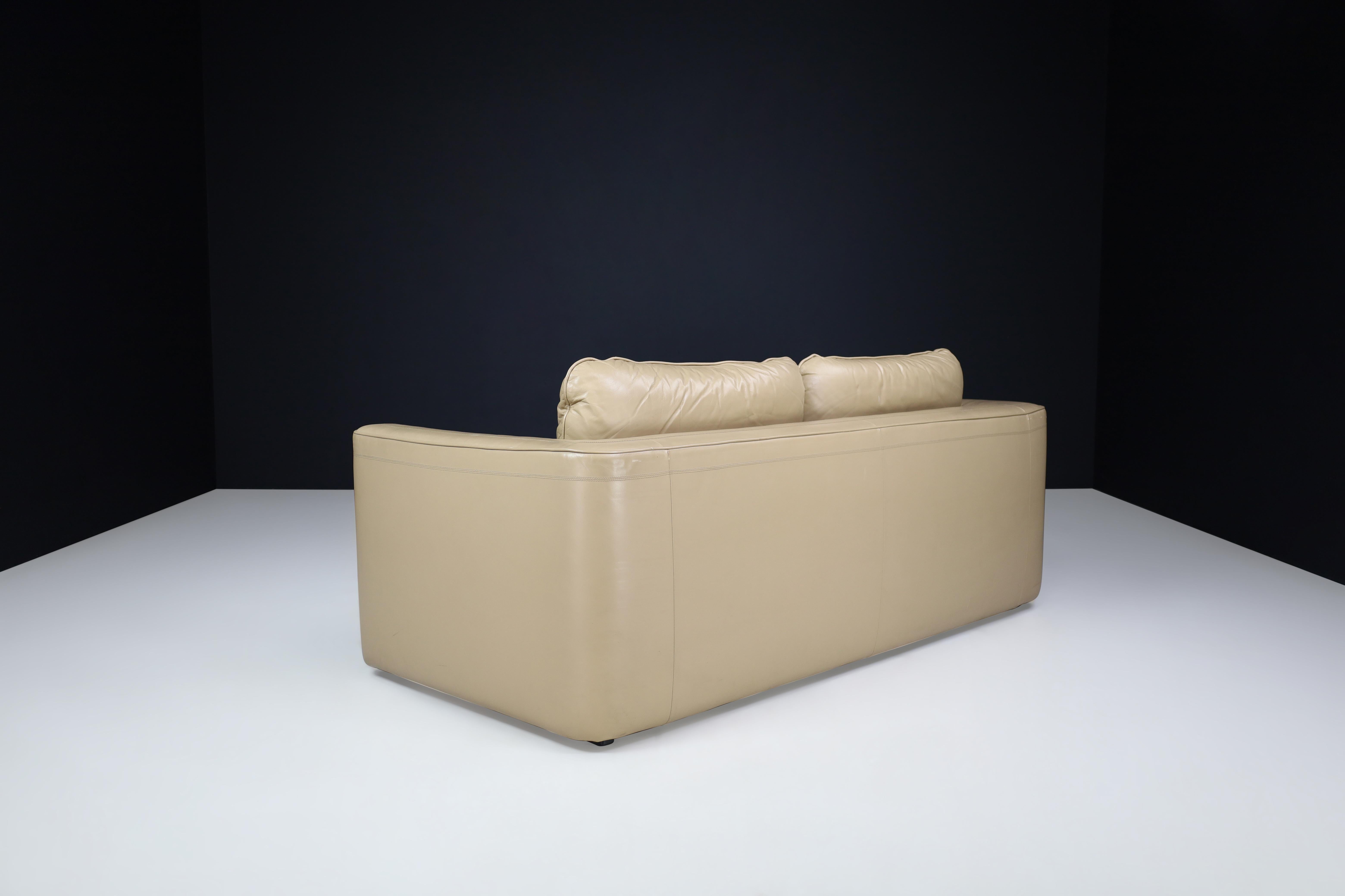 Zweisitzer-Sofa aus Leder von De Sede DS 98, Schweiz 1980   im Angebot 3