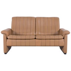 De Sede DS Designer Leather Sofa Cognac Brown Two-Seat