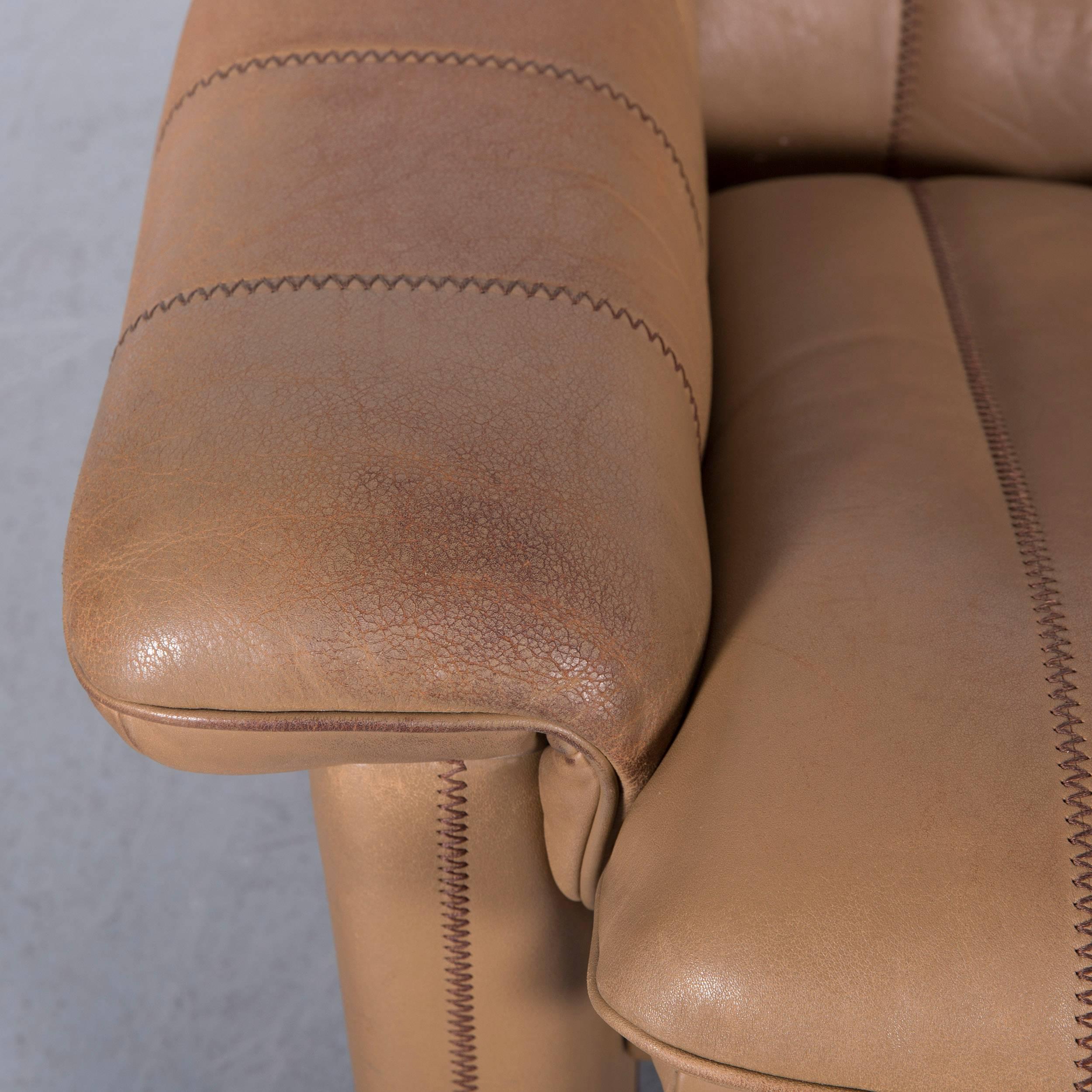 Contemporary De Sede DS Leather Armchair Cognac Brown One-Seat