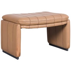 De Sede DS Leather Foot-Stool Cognac Brown Bench