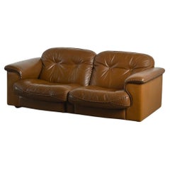 De Sede DS101 Leather Sofa, Switzerland 1970s