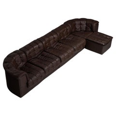 De Sede DS11 modulares Sofa braun Schweiz 1970
