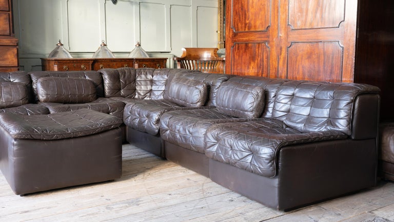 Leather De Sede DS11 Modular Sofa