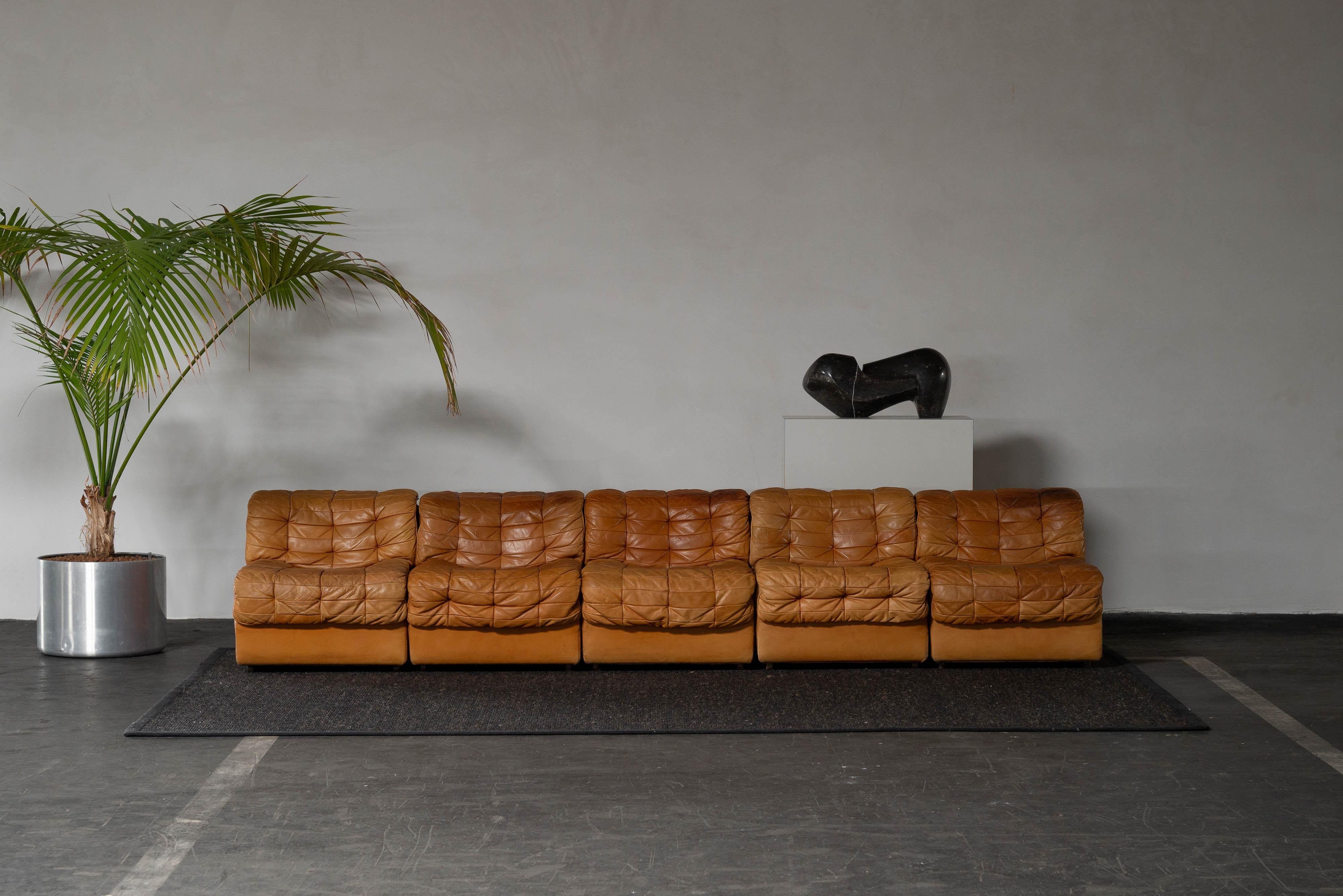De Sede DS11 Modulsofas Schweiz 1970 (Moderne der Mitte des Jahrhunderts) im Angebot