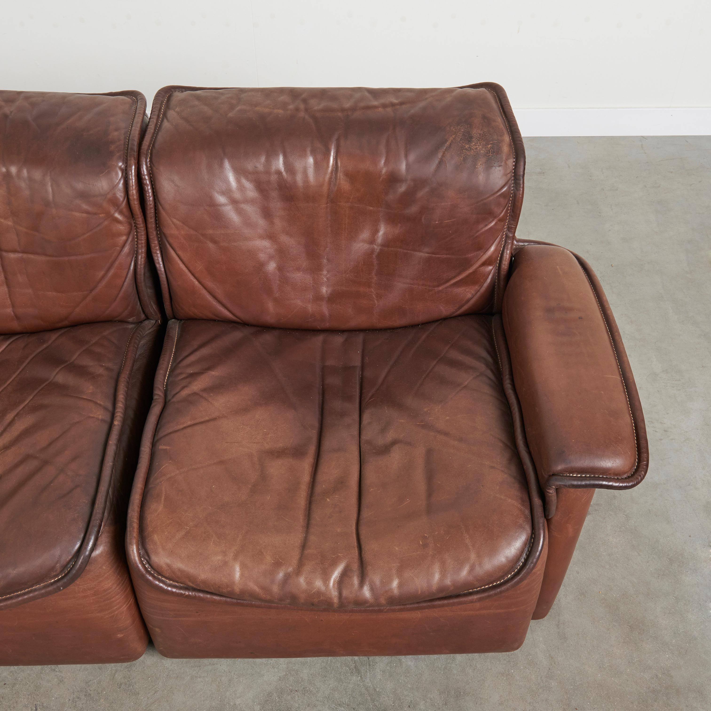 De Sede DS12 lounge set, 1970s For Sale 8