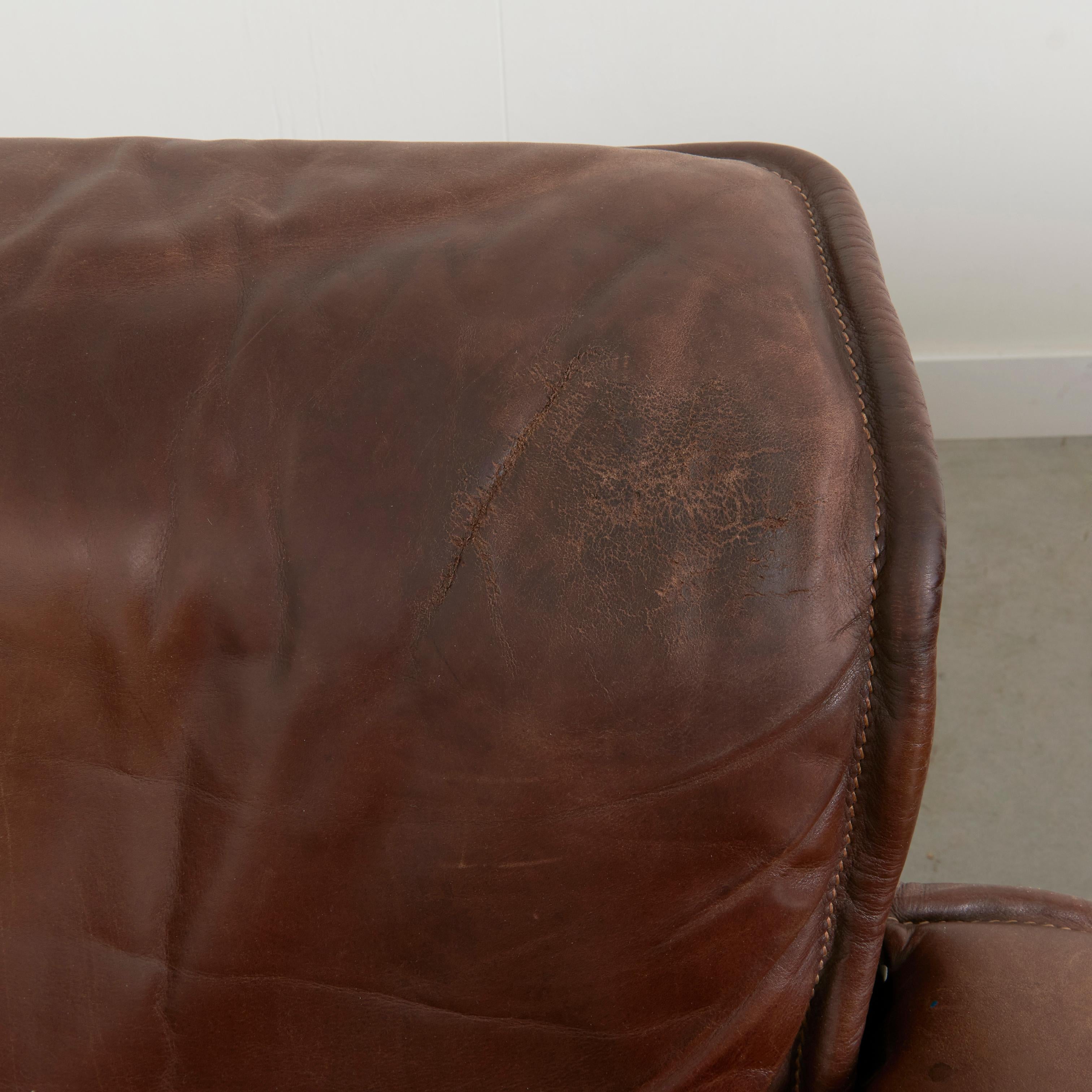 De Sede DS12 lounge set, 1970s For Sale 11