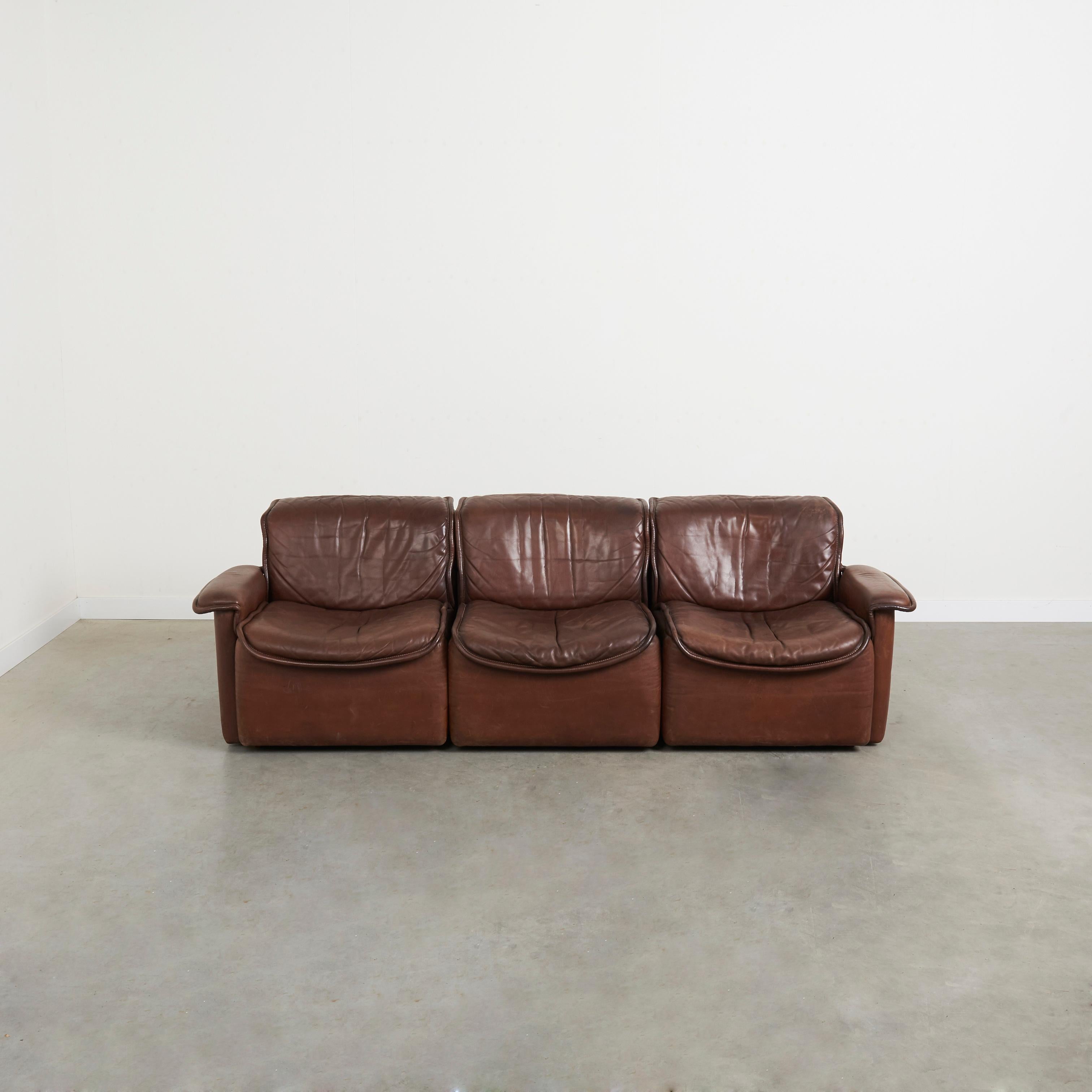 De Sede DS12 lounge set, 1970s For Sale 2
