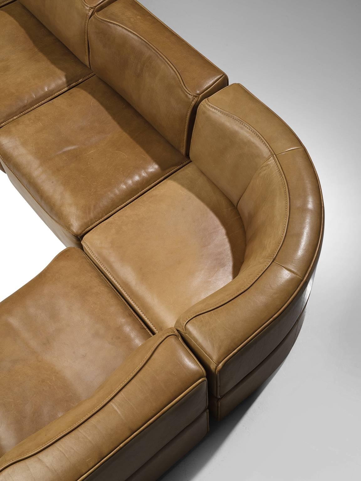 Mid-Century Modern De Sede DS15 in Original Patinated Cognac Leather