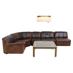 Used De Sede DS15 Inspired Leather Sectional