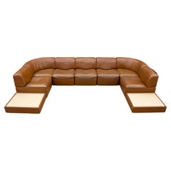 De Sede DS15 Modular Sectional Sofa in Buffalo Hide