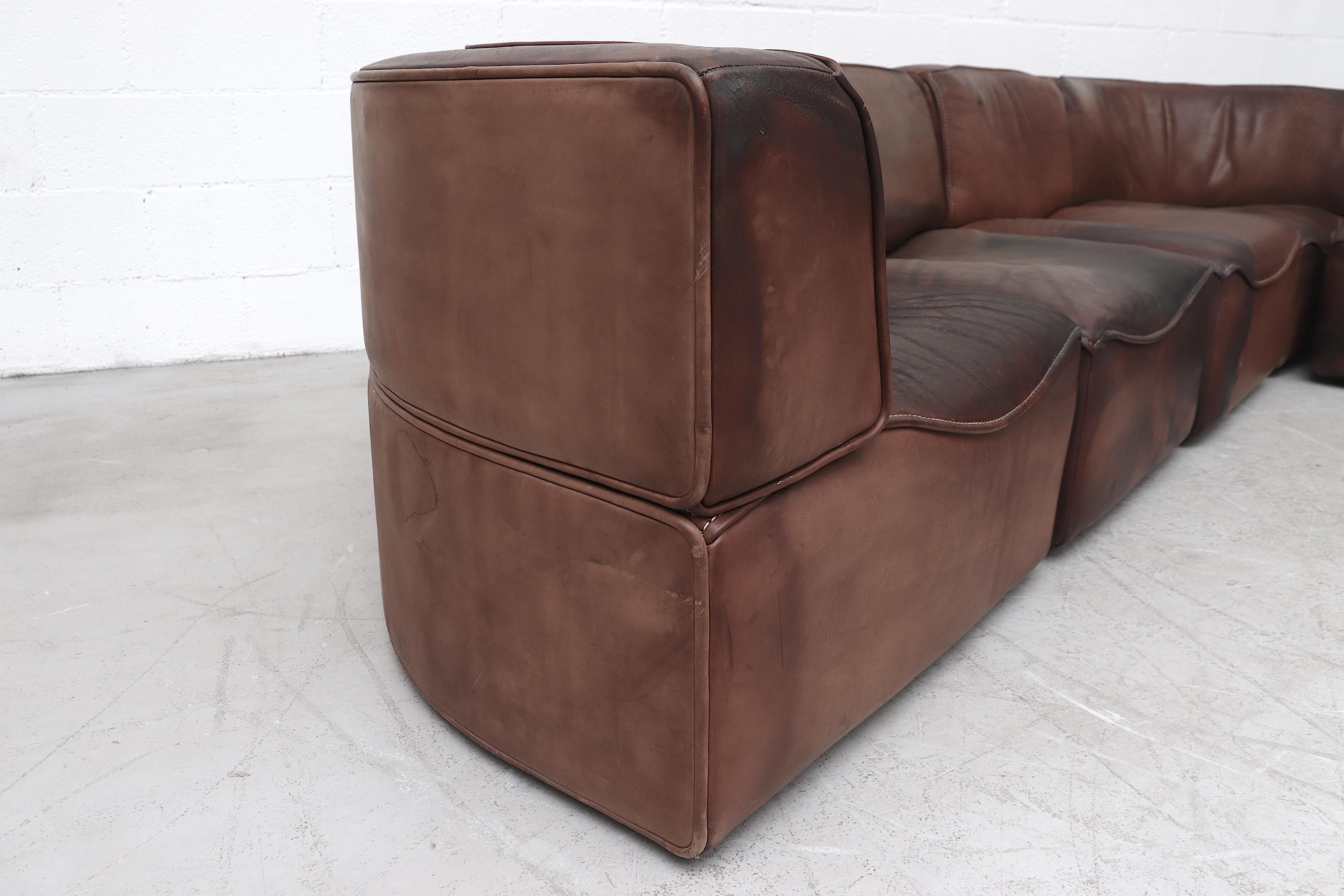 De Sede DS15 Sectional Leather Sofa 7