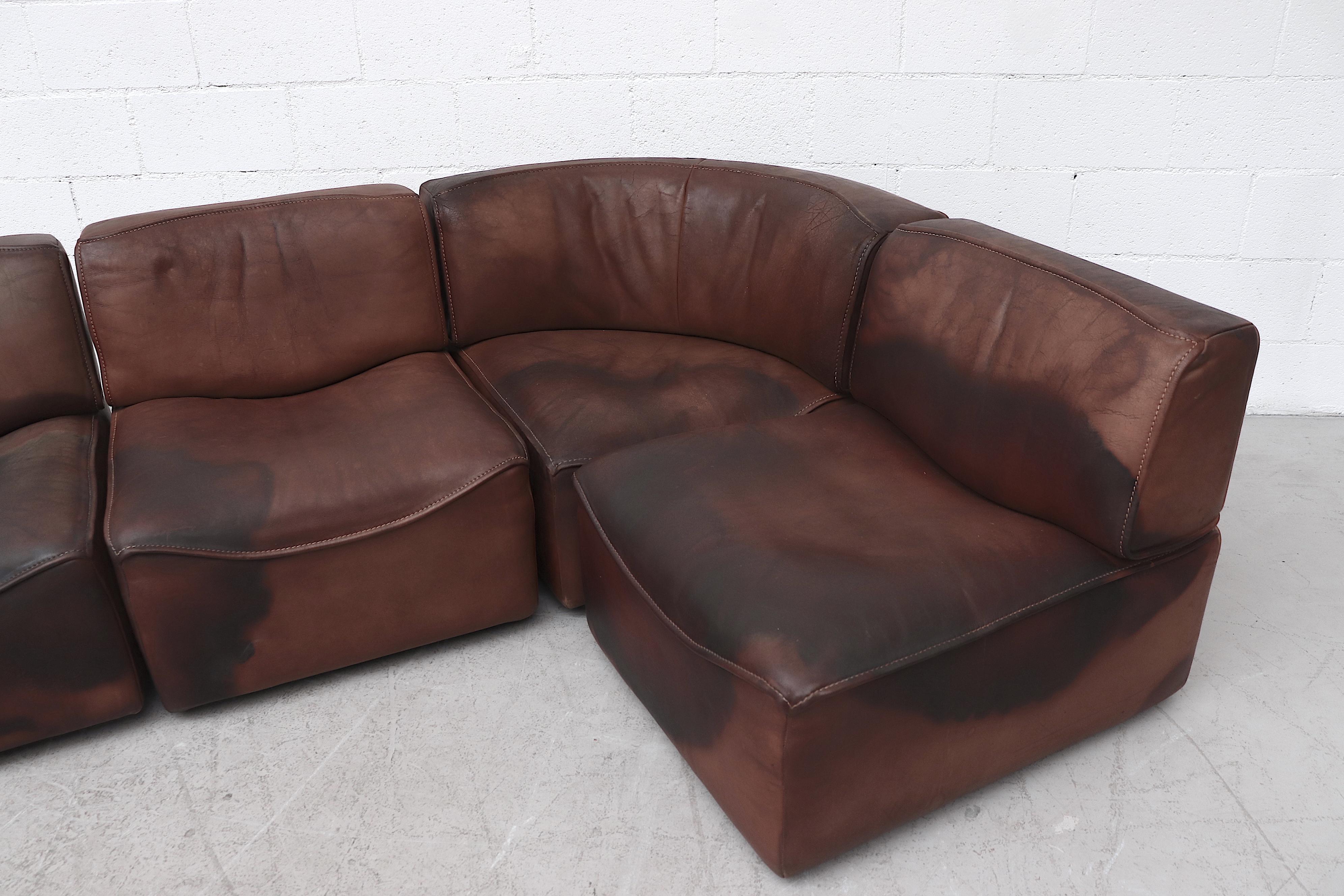 De Sede DS15 Sectional Leather Sofa 2