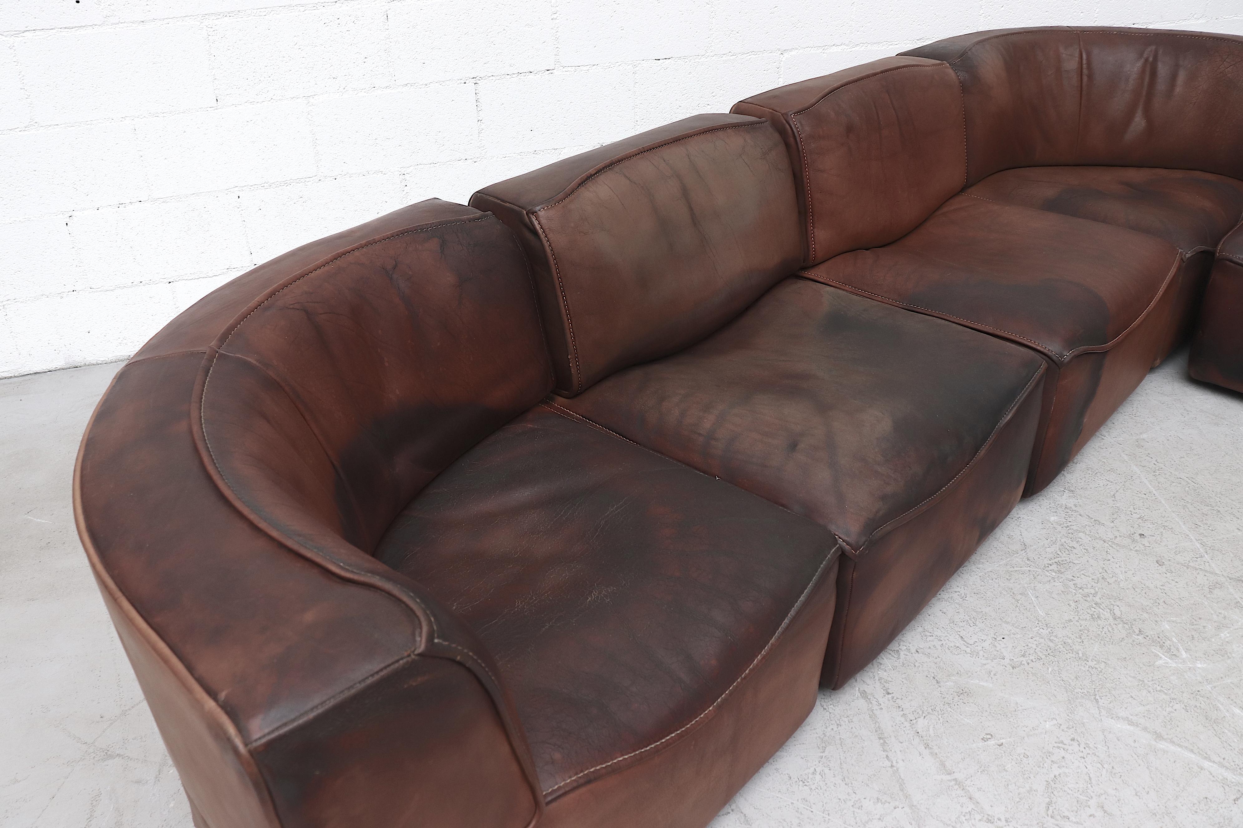 De Sede DS15 Sectional Leather Sofa 3