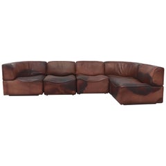 Used De Sede DS15 Sectional Leather Sofa